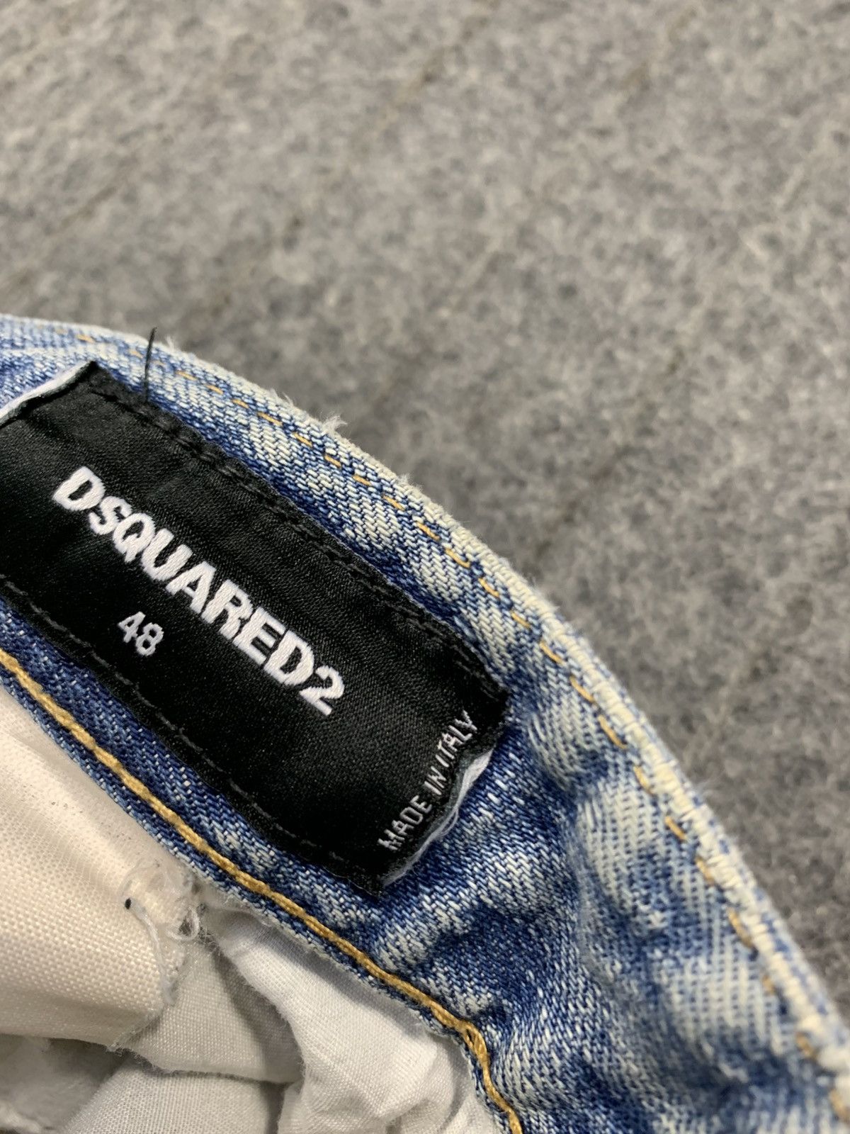 Dsquared2 Trashed Dsquared2 Caten Twins Star Stud Faded Indigo Denim Size US 33 - 12 Thumbnail