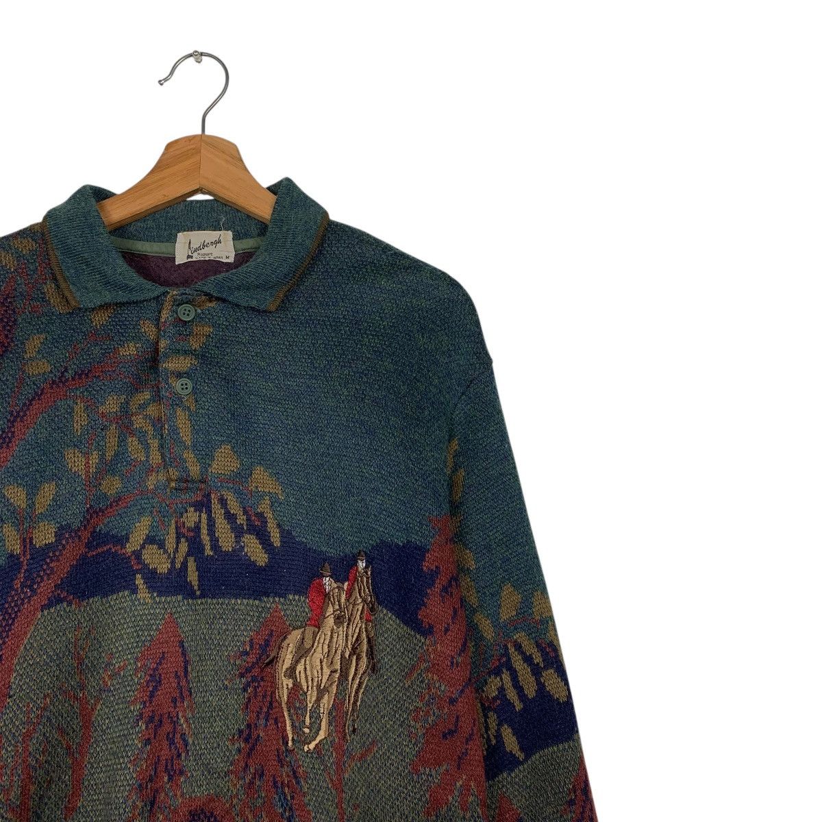 Japanese Brand Vintage Japanese Brand Lindbergh Full Print Sweater Size US M / EU 48-50 / 2 - 5 Thumbnail