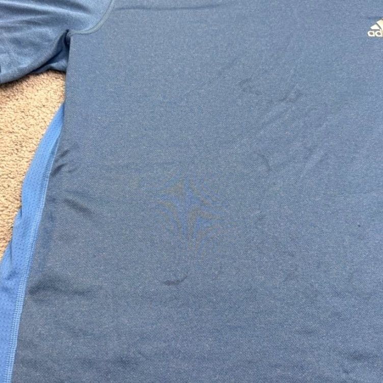 Adidas Adidas Climacool Active T-Shirt Men 2XL Blue Short Sleeve Crew Neck Athletic Tee Size US XXL / EU 58 / 5 - 4 Thumbnail