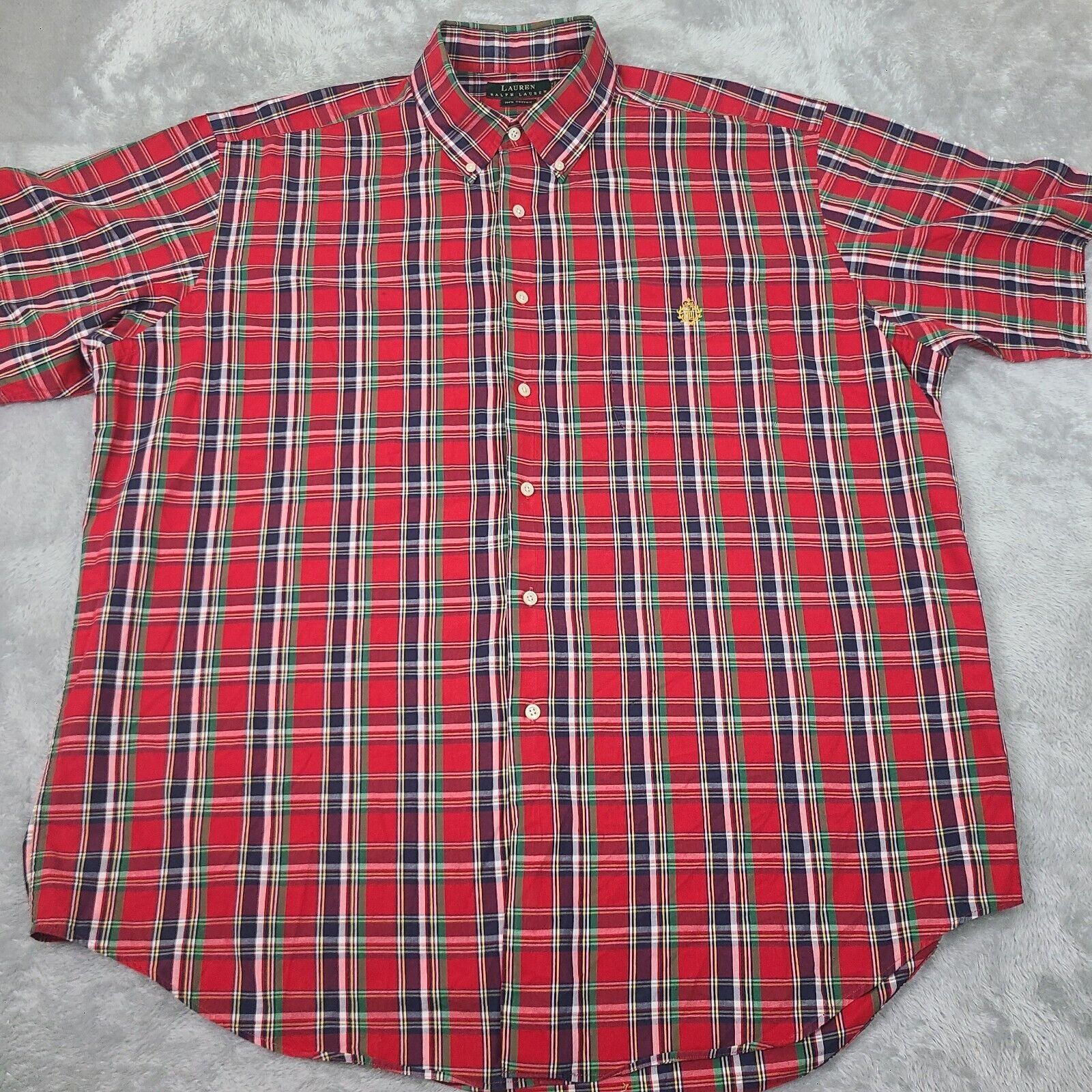 Lauren Ralph Lauren Ralph Lauren Long Sleeve Button Up Shirt Oxford Plaid Polo R Size US XL / EU 56 / 4 - 1 Thumbnail