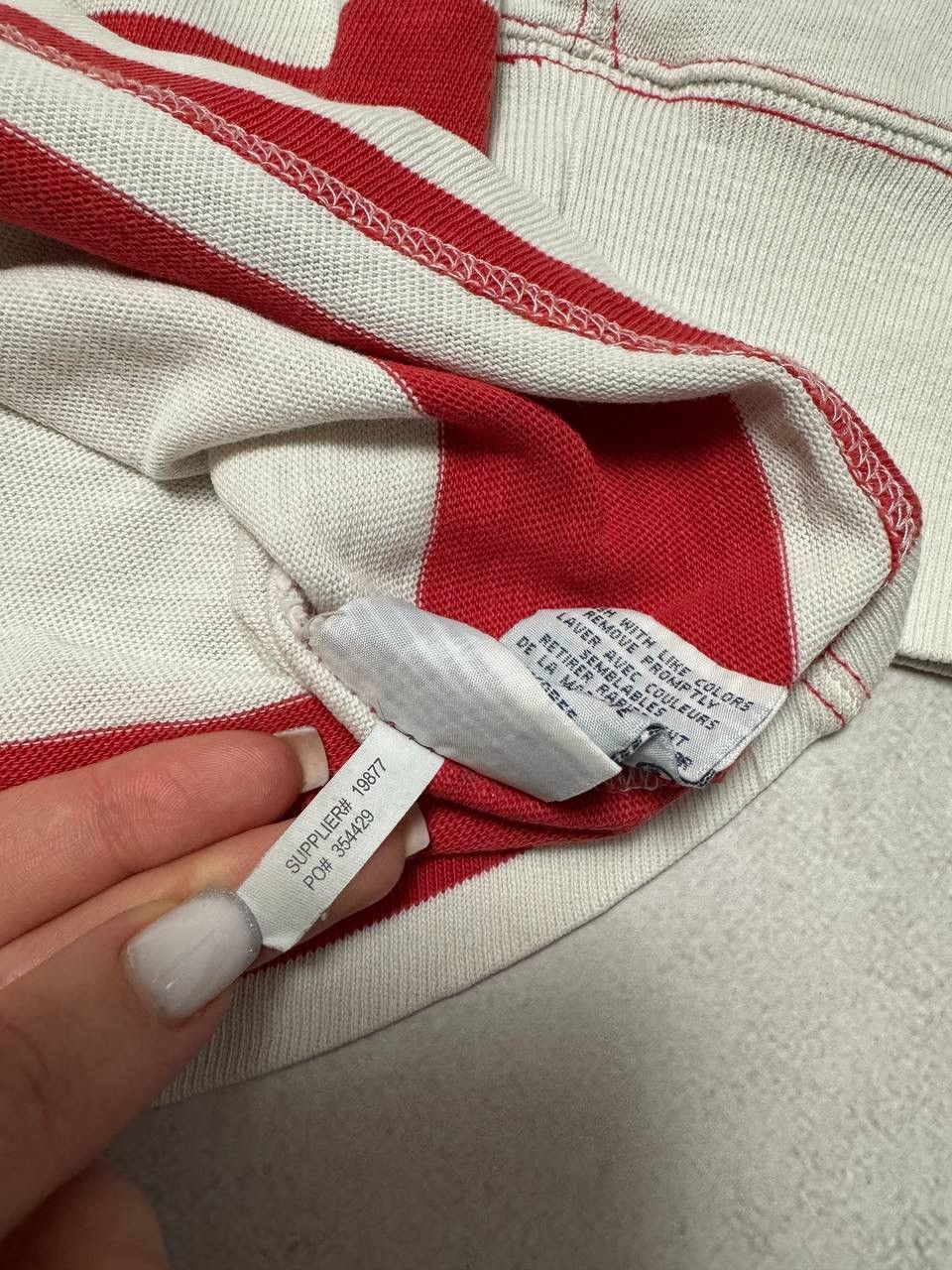 Vintage Vintage Polo Ralph Lauren Rugby Striped Sweatshirt Y2K 90s Size US XL / EU 56 / 4 - 10 Thumbnail