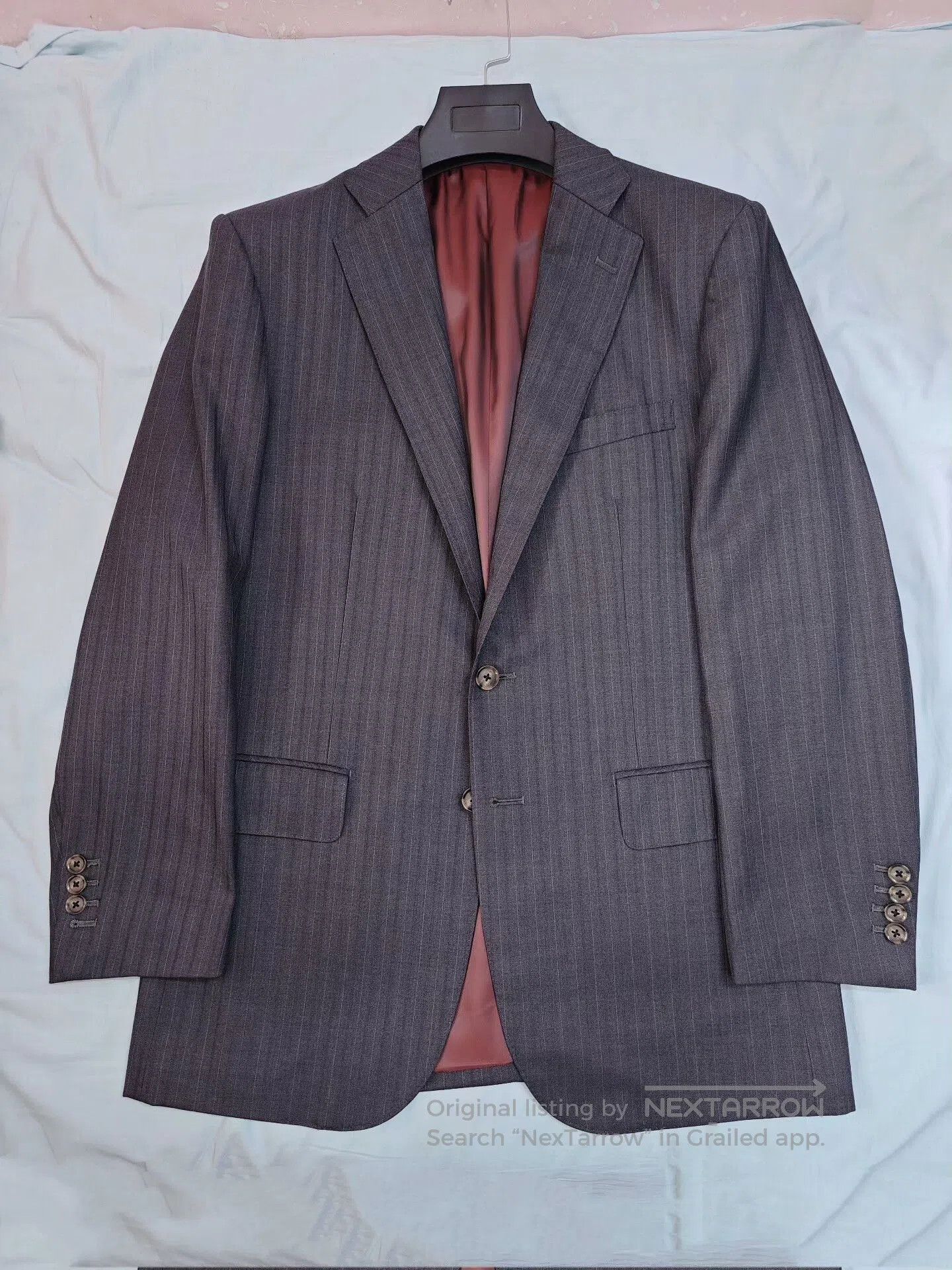Ermenegildo Zegna Italian Zegna Gray Wool Blend Suit. Size US L / EU 52-54 / 3 - 5 Thumbnail