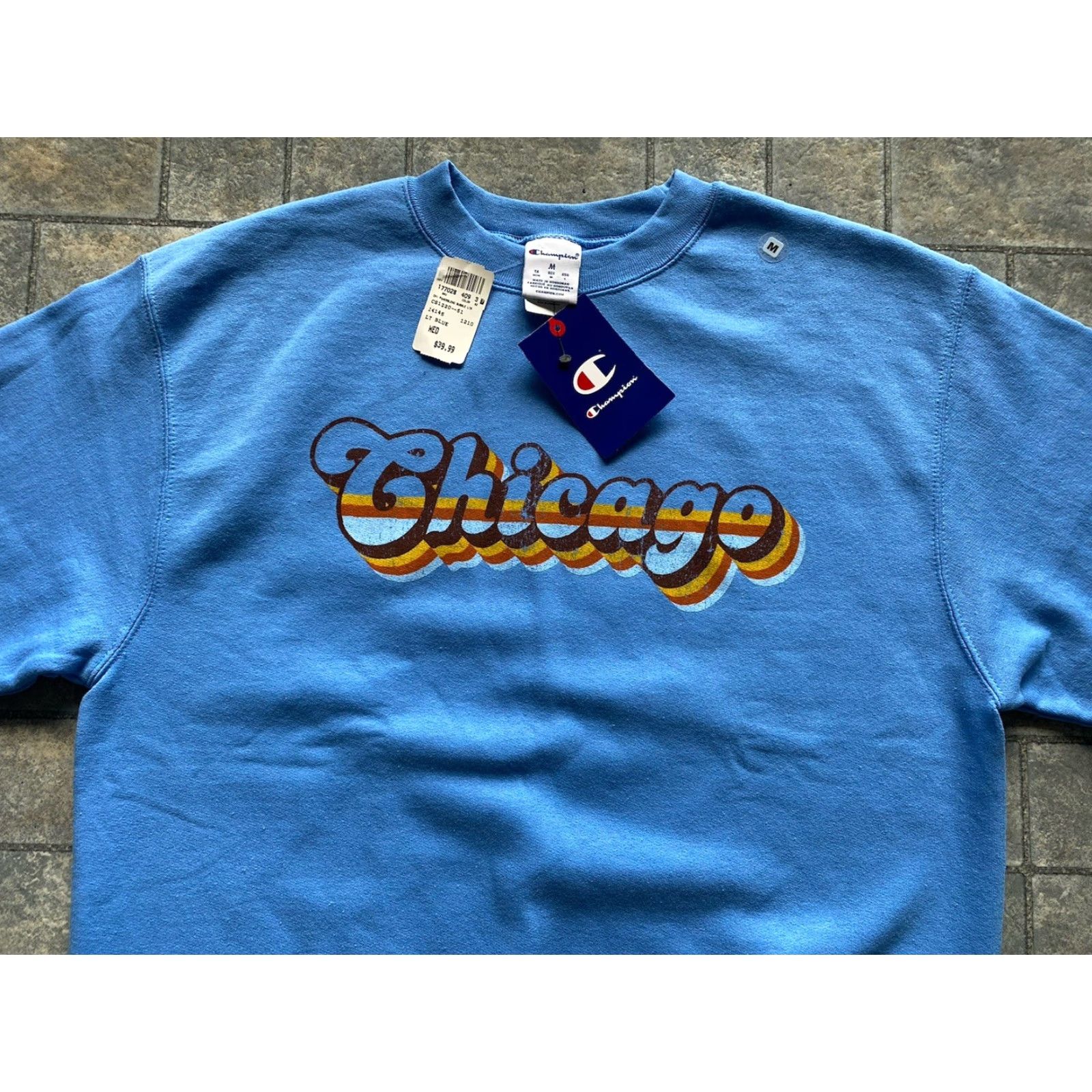 Champion VINTAGE? (No) Chicago Champion MEDIUM Sweatshirt Crew Neck Blue NWT Mens M NEW WITH TAGS Size US M / EU 48-50 / 2 - 4 Thumbnail