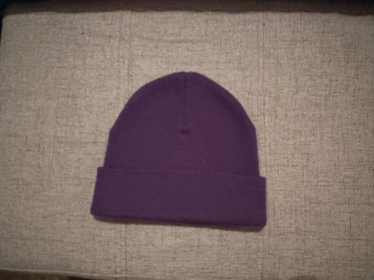 Purple Supreme Motion Logo beanie
