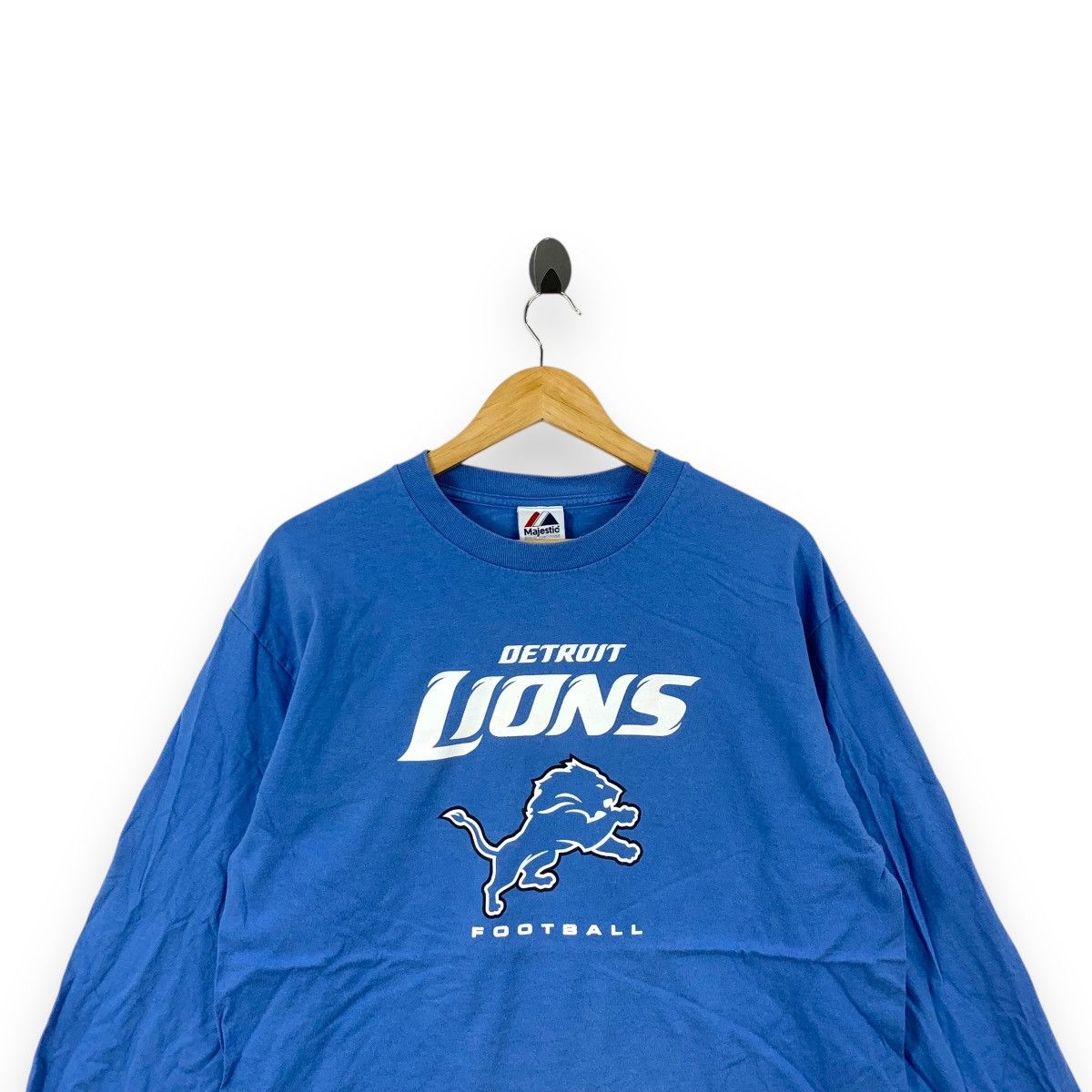 NFL Vintage DETROIT LIONS FOOTBALL NFL Long Sleeve Tee Shirt Size US L / EU 52-54 / 3 - 2 Thumbnail