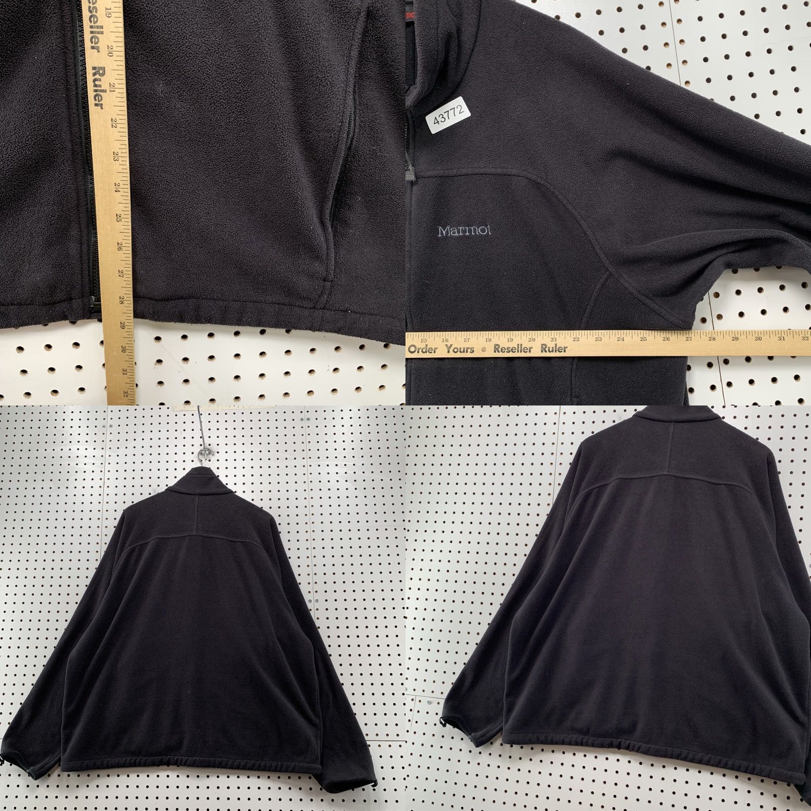 Marmot Marmot Fleece Zip Jacket Mens XL Long Sleeve Black Bomber Jacket Size US XL / EU 56 / 4 - 8 Thumbnail