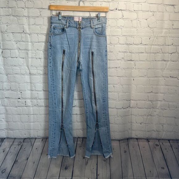 Other REVICE Japanese Brand Streetwear Zipper Style Jeans size 27 Size 27" / US 4 / IT 40 - 1 Thumbnail