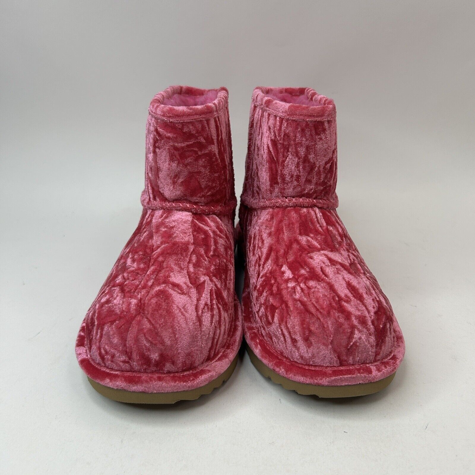 Ugg UGG Classic Mini II Pink 3 Velvet Boot “Raspberry Wool” 2023 Size US 7.5 / IT 37.5 - 2 Thumbnail
