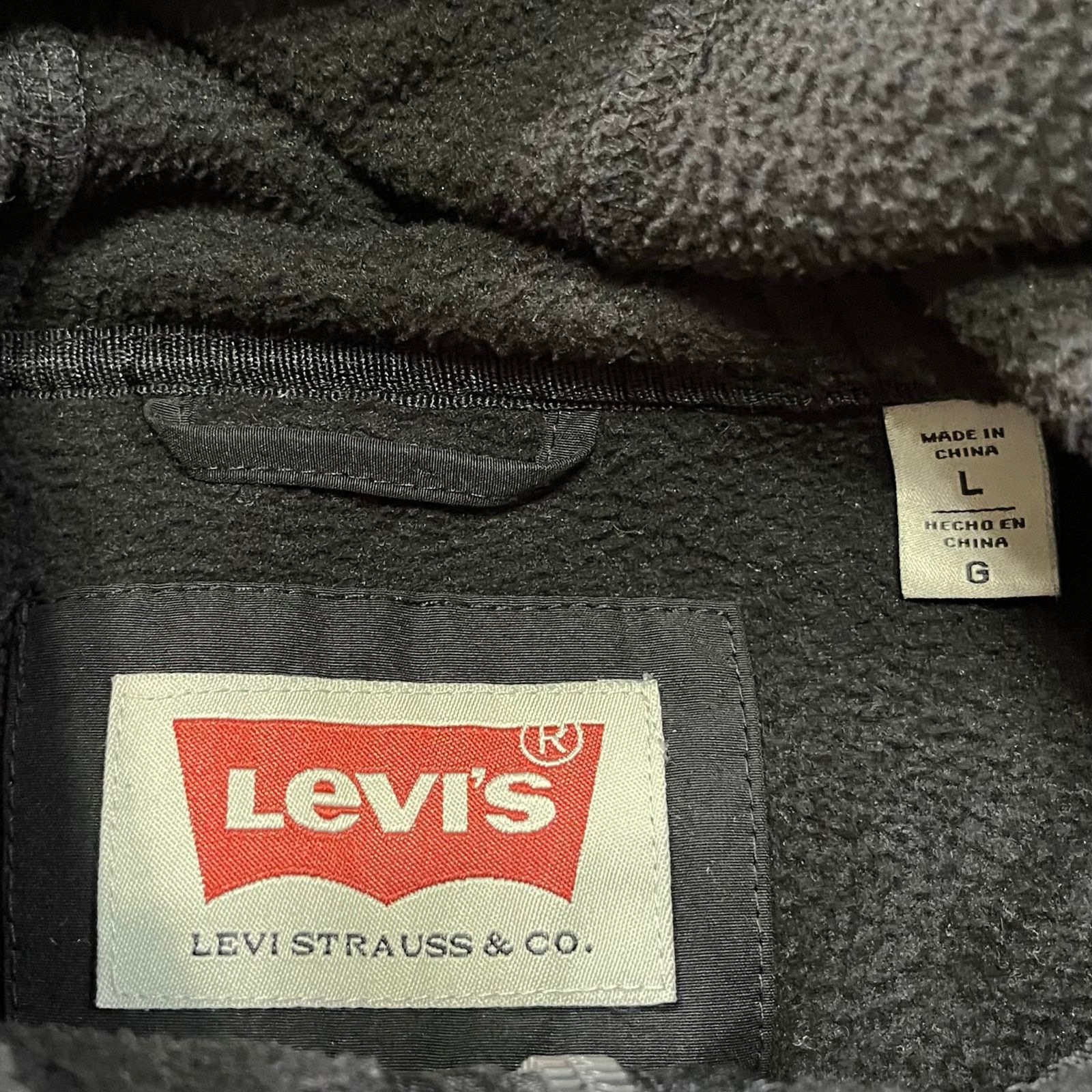Levi's Levi’s Cotton Blended Black Full Zip Hoodie Large Size US L / EU 52-54 / 3 - 3 Thumbnail