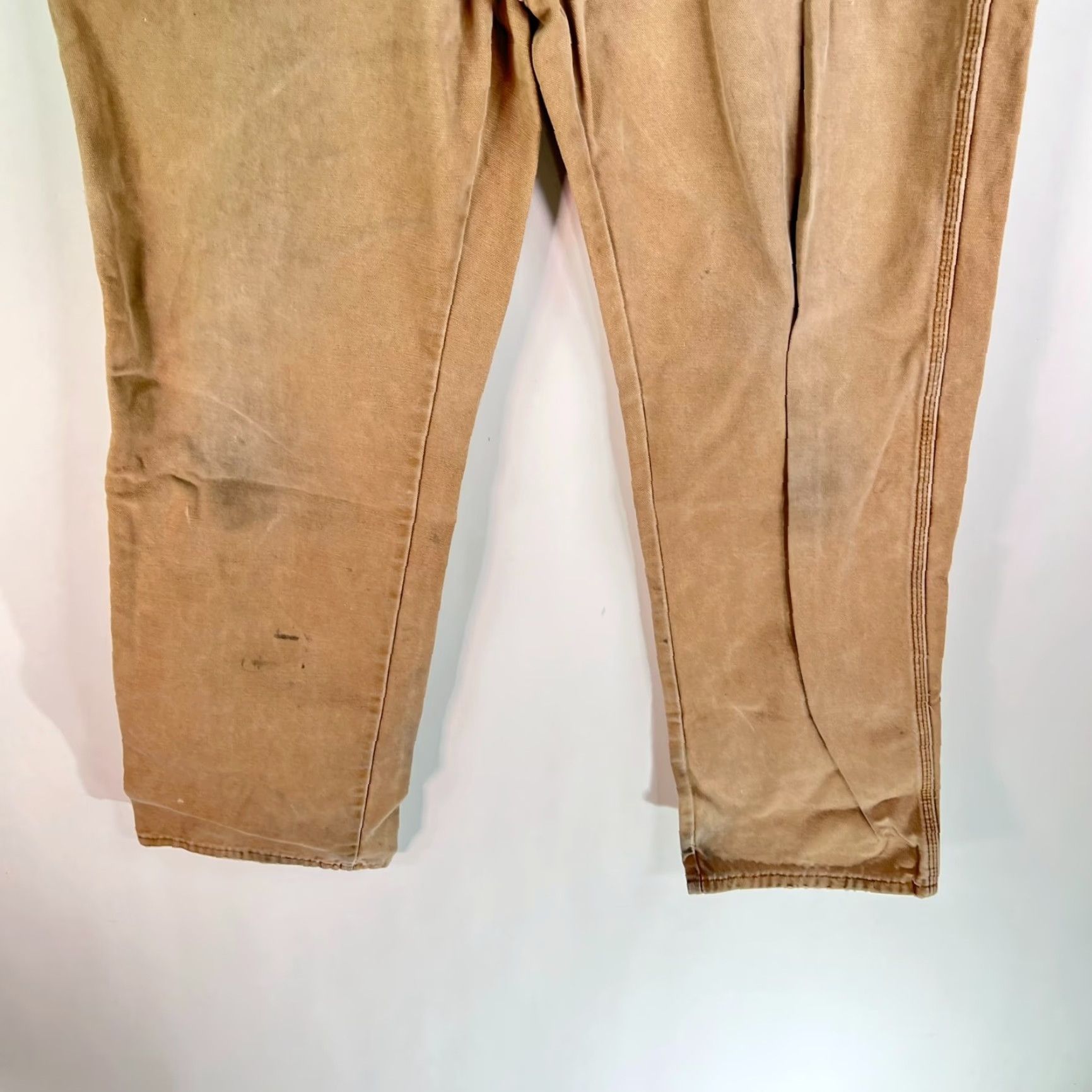 Dickies VINTAGE Dickies Carpenter Distressed Jeans Mens Size 38 (38X34) Brown High Rise 90s Hip Hop Size US 38 / EU 54 - 4 Thumbnail