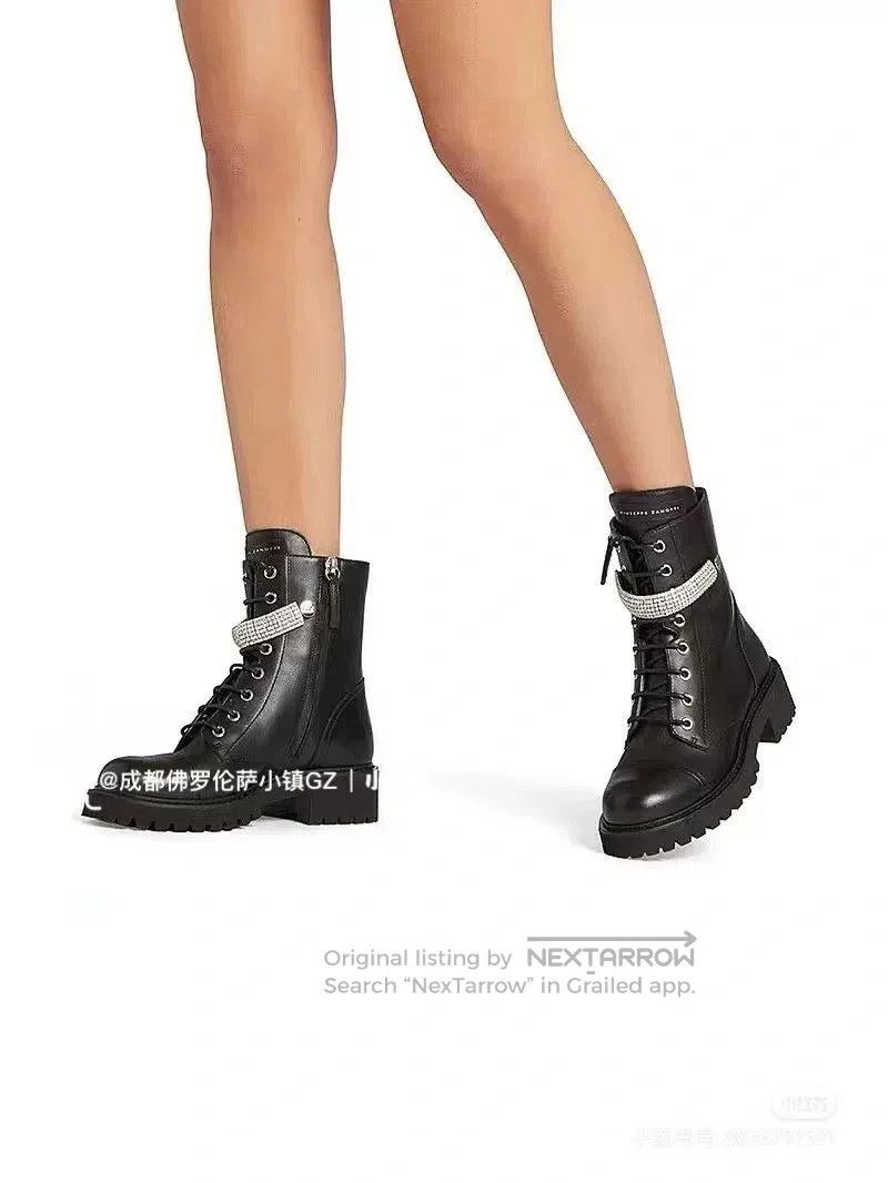 Giuseppe Zanotti Giuseppe Zanotti Women's Rhinestone Martin Boots. Size US 5 / IT 35 - 9 Thumbnail