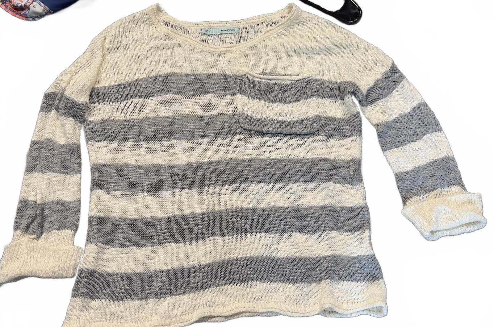 Other Maunces Women's Lightweight Striped Sweater with Pocket Size S / US 4 / IT 40 - 1 Thumbnail