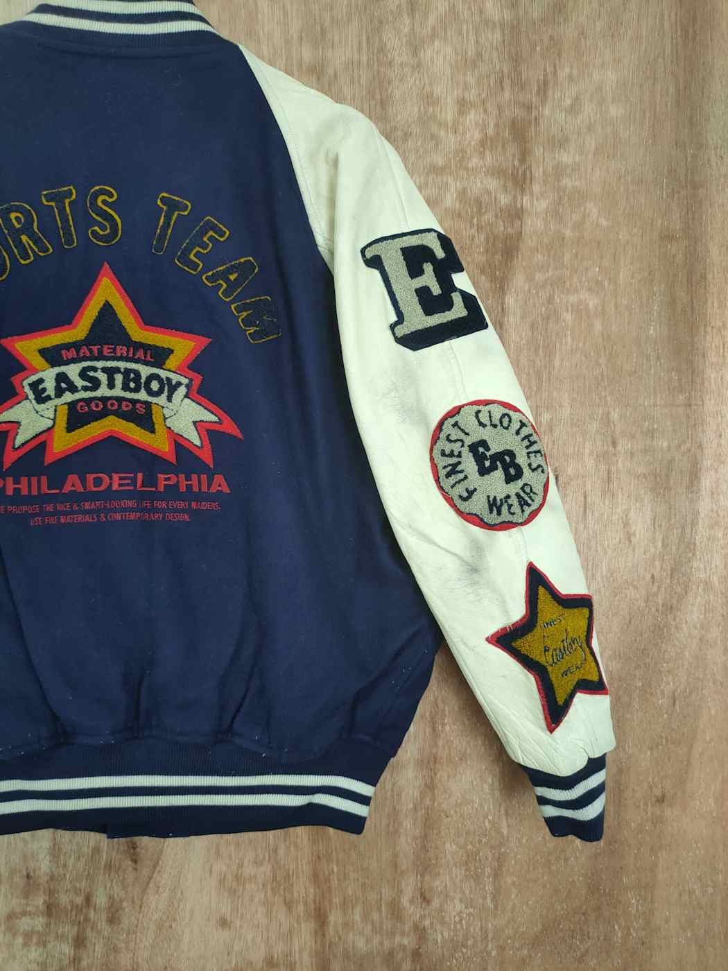 Vintage Eastboy japan varsity jacket wool leather vintage #4205DLAL Size US M / EU 48-50 / 2 - 4 Thumbnail