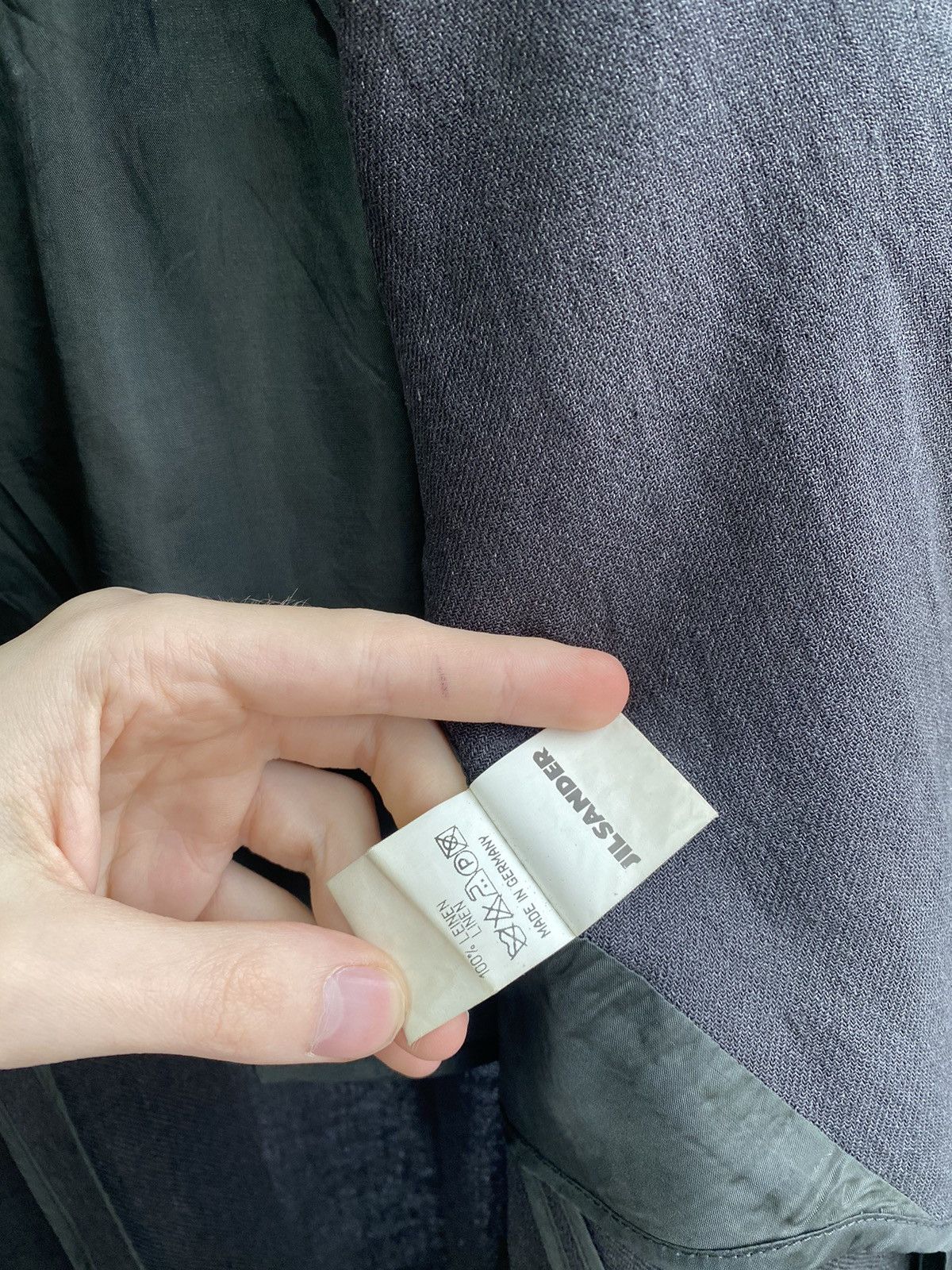 Designer × Jil Sander × Vintage Vintage Jil Sander Women’s Luxury Designer Grey Blazer Size L / US 10 / IT 46 - 11 Thumbnail