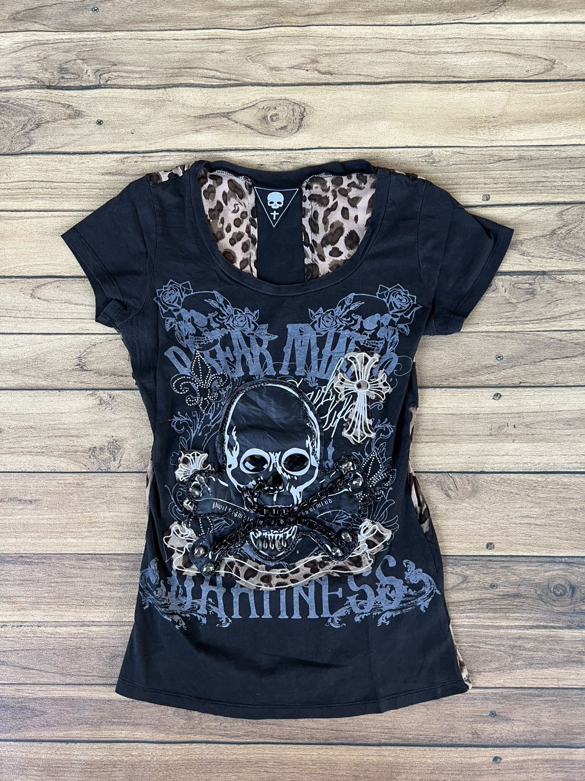 If Six Was Nine Y2k punk tees skull with ring Size S / US 4 / IT 40 - 1 Thumbnail