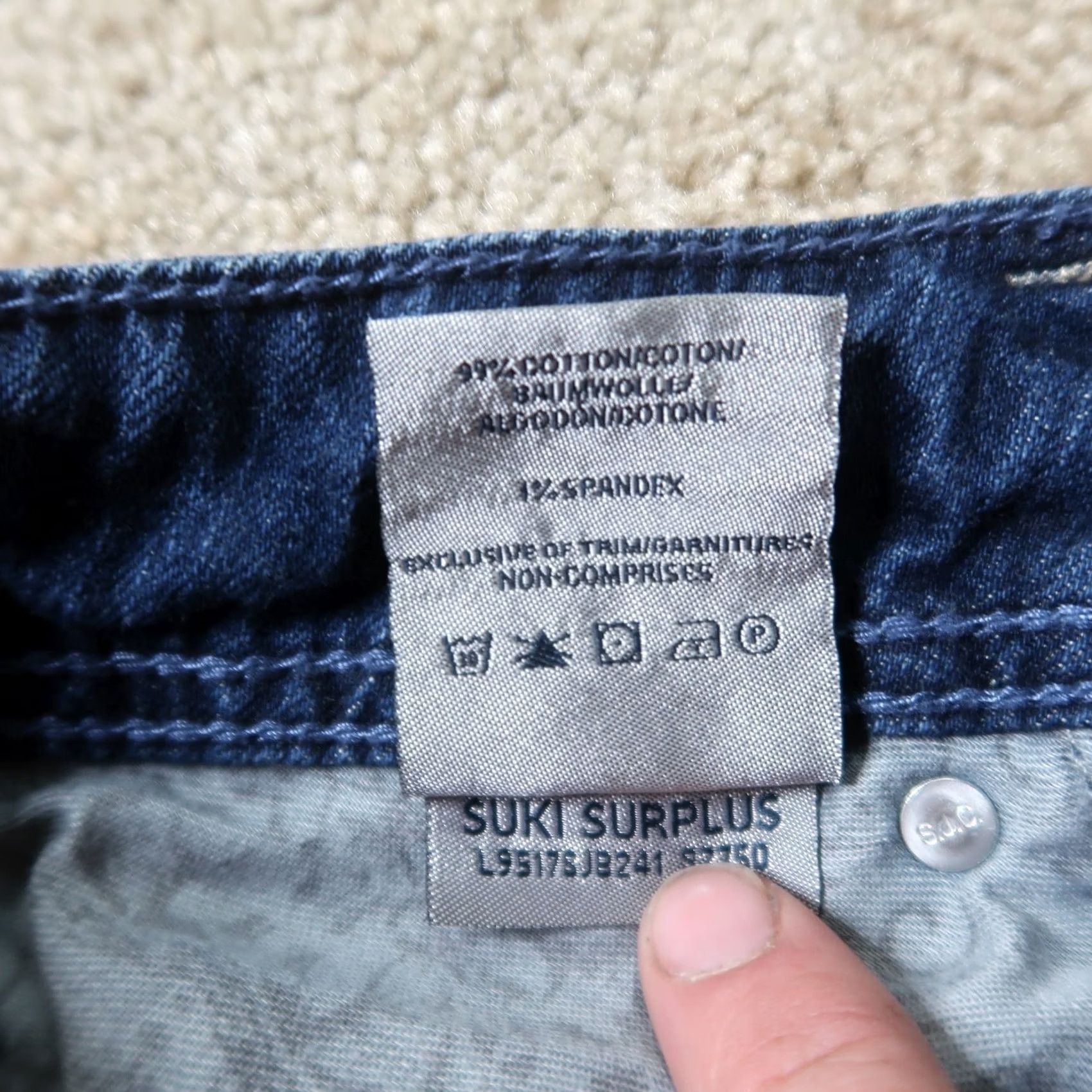 Silver Jeans Co. Silver Jeans Suki Bootcut Jeans Women's 25x32 Blue Denim Stretch Regular 5-Pocket Pants Size 42" / US 20 - 4 Thumbnail