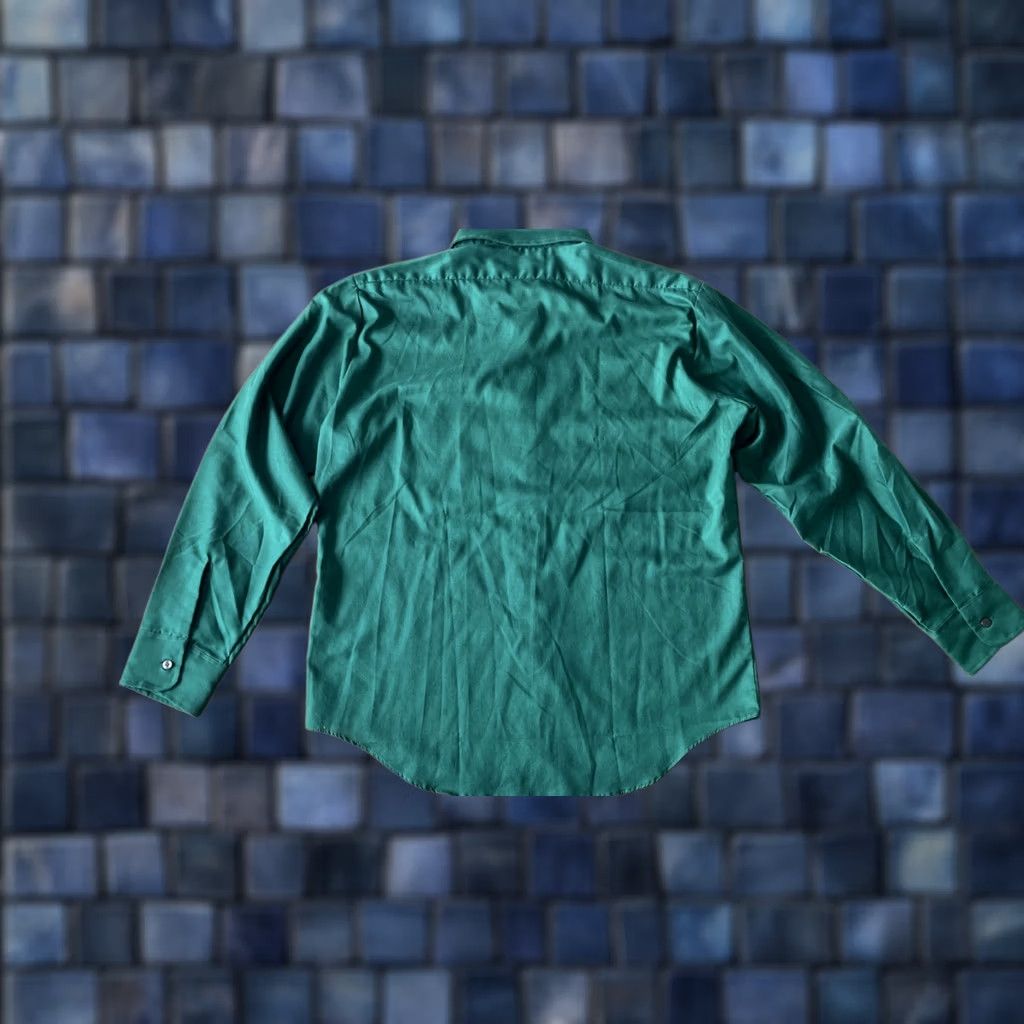 J Brand VINTAGE BVD Traditionals Rockabilly 1940s Mens Long Sleeve Button-Front Collar 16.5 35 Green 46 Chest M Size US M / EU 48-50 / 2 - 1 Thumbnail