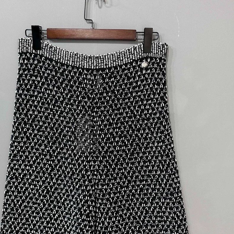 Chanel Chanel Xiaoxiangfeng jacquard wide-leg trousers Size 26" / US 2 / IT 38 - 2 Thumbnail