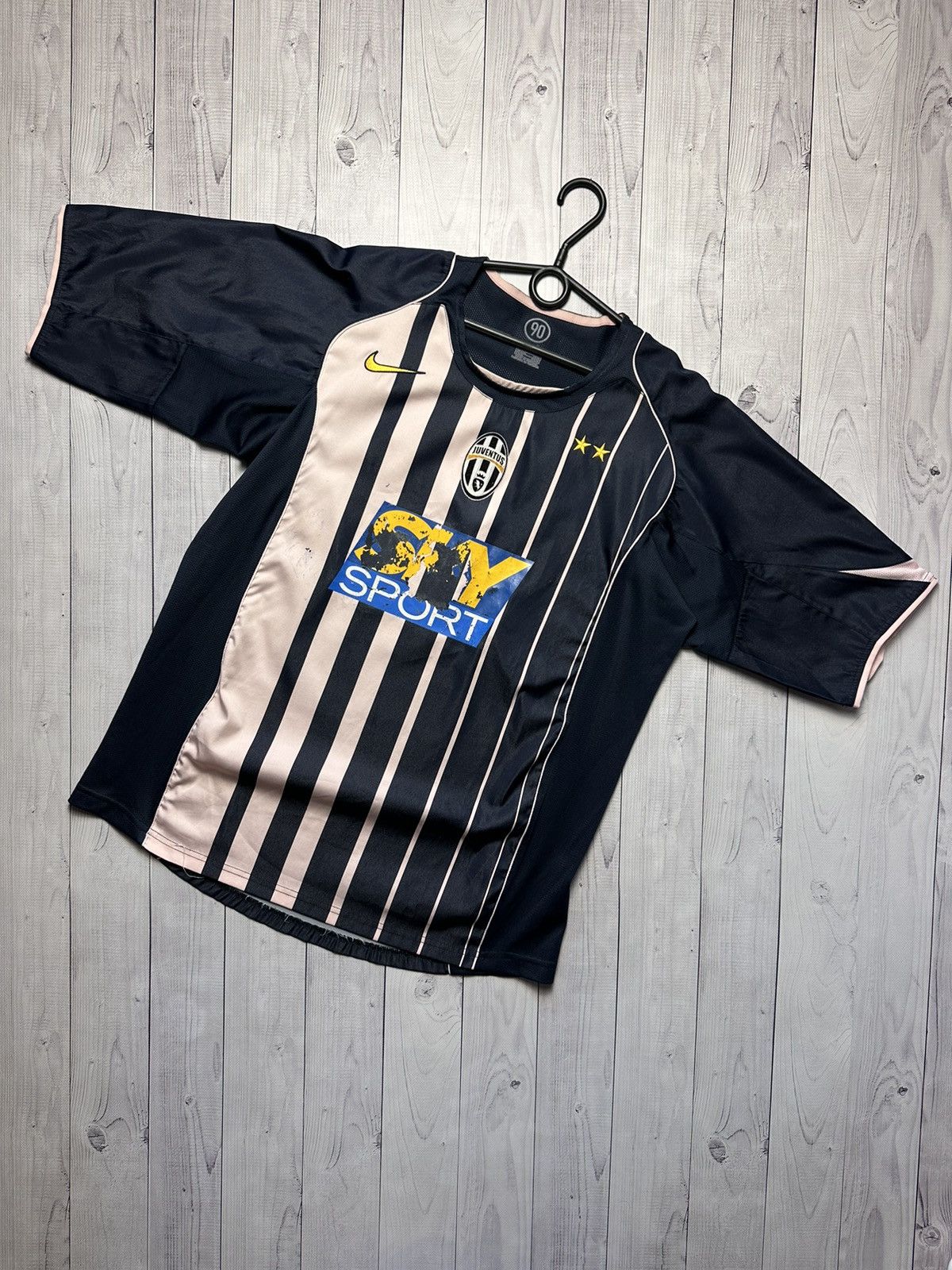 Nike × Vintage Vintage Juventus soccer jersey Nike striped pink rare L Size US L / EU 52-54 / 3 - 1 Thumbnail