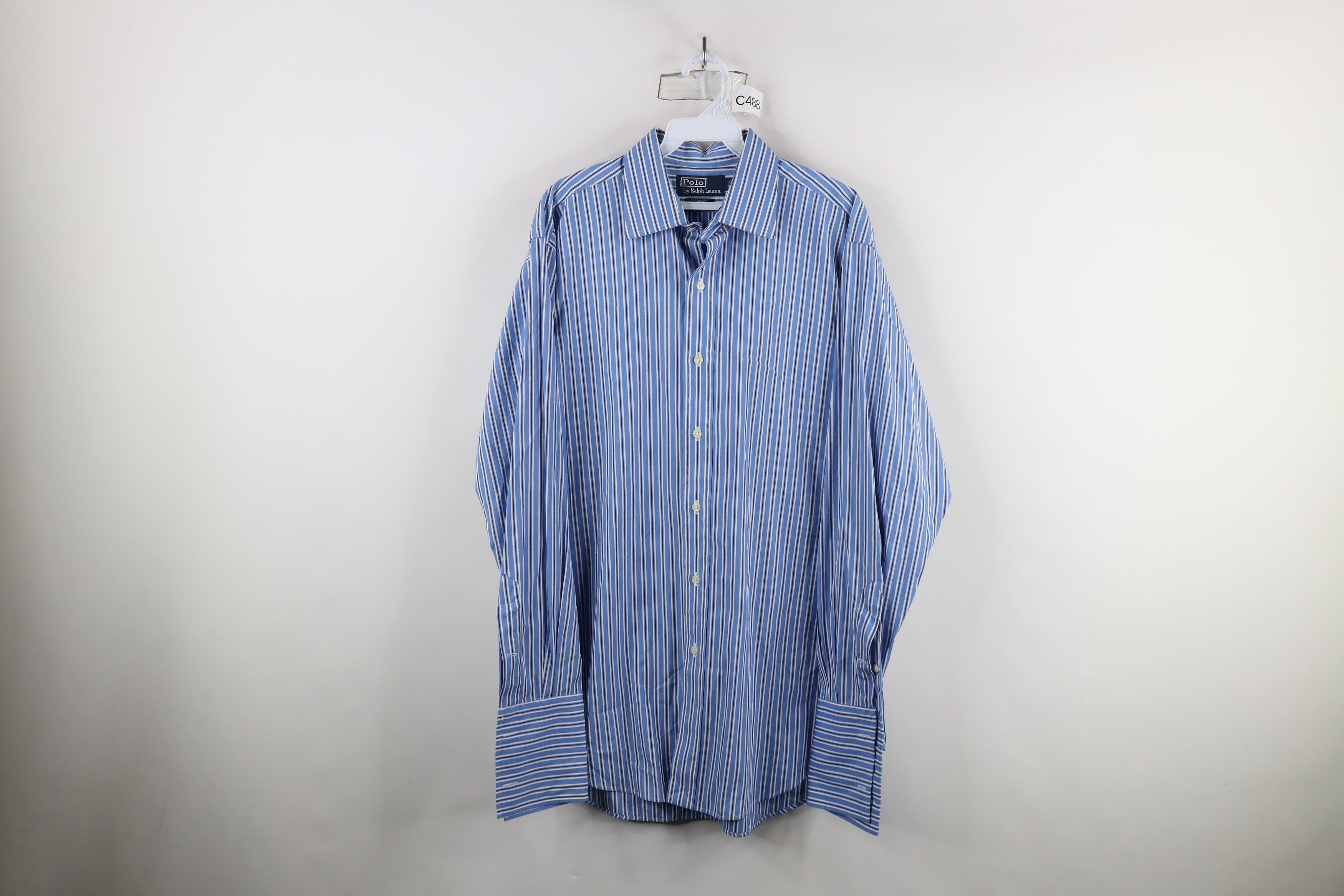 Ralph Lauren × Vintage Vintage Ralph Lauren Fit French Cuff Striped Button Shirt Size US M / EU 48-50 / 2 - 1 Thumbnail
