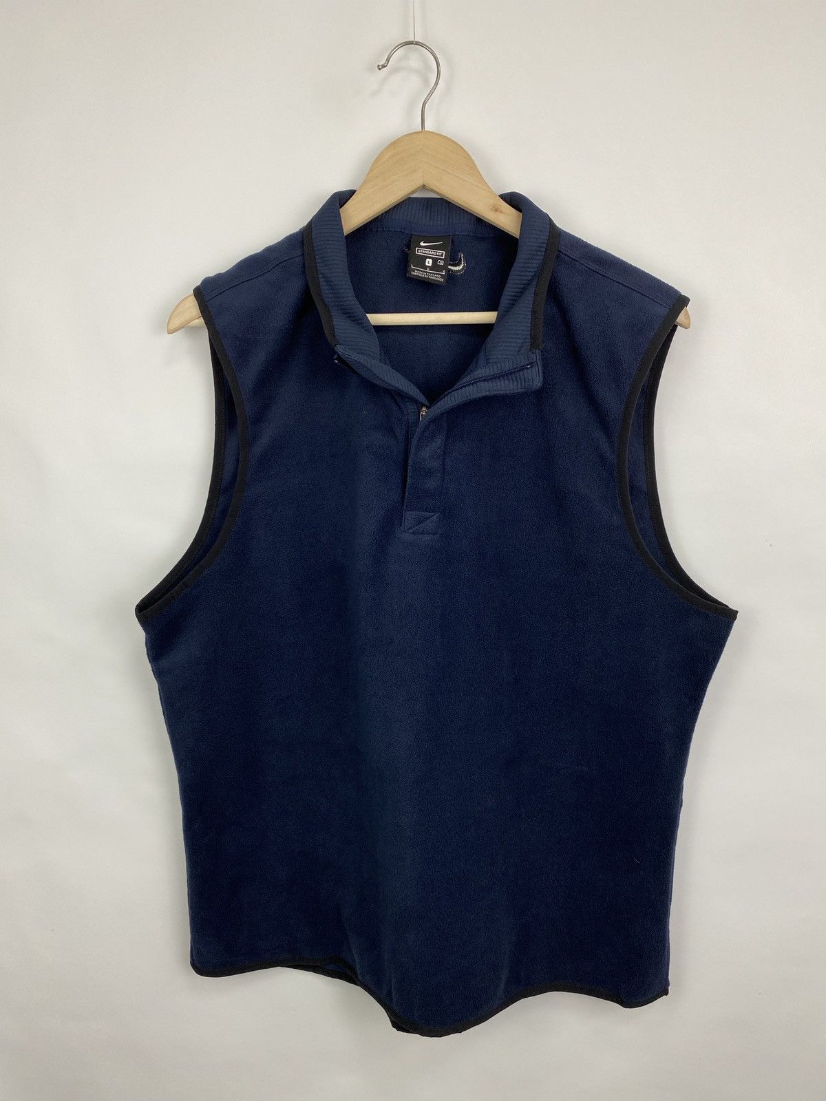 Nike 🇺🇸 Vintage Y2K Nike Fleece Vest Rare Retro Hype Size US L / EU 52-54 / 3 - 7 Thumbnail