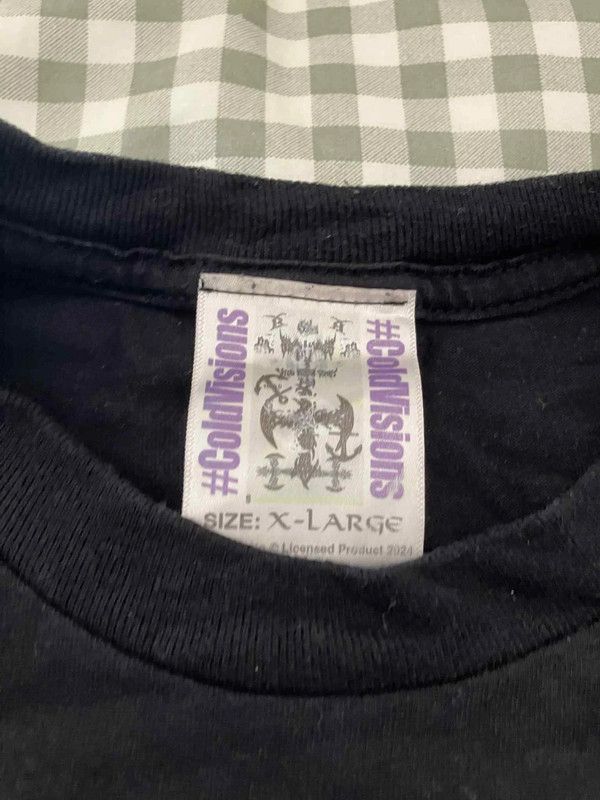 Drain Gang × Sad Boys COLD VISIONS ANCHOR BLACK T-SHIRT Size US XL / EU 56 / 4 - 3 Thumbnail