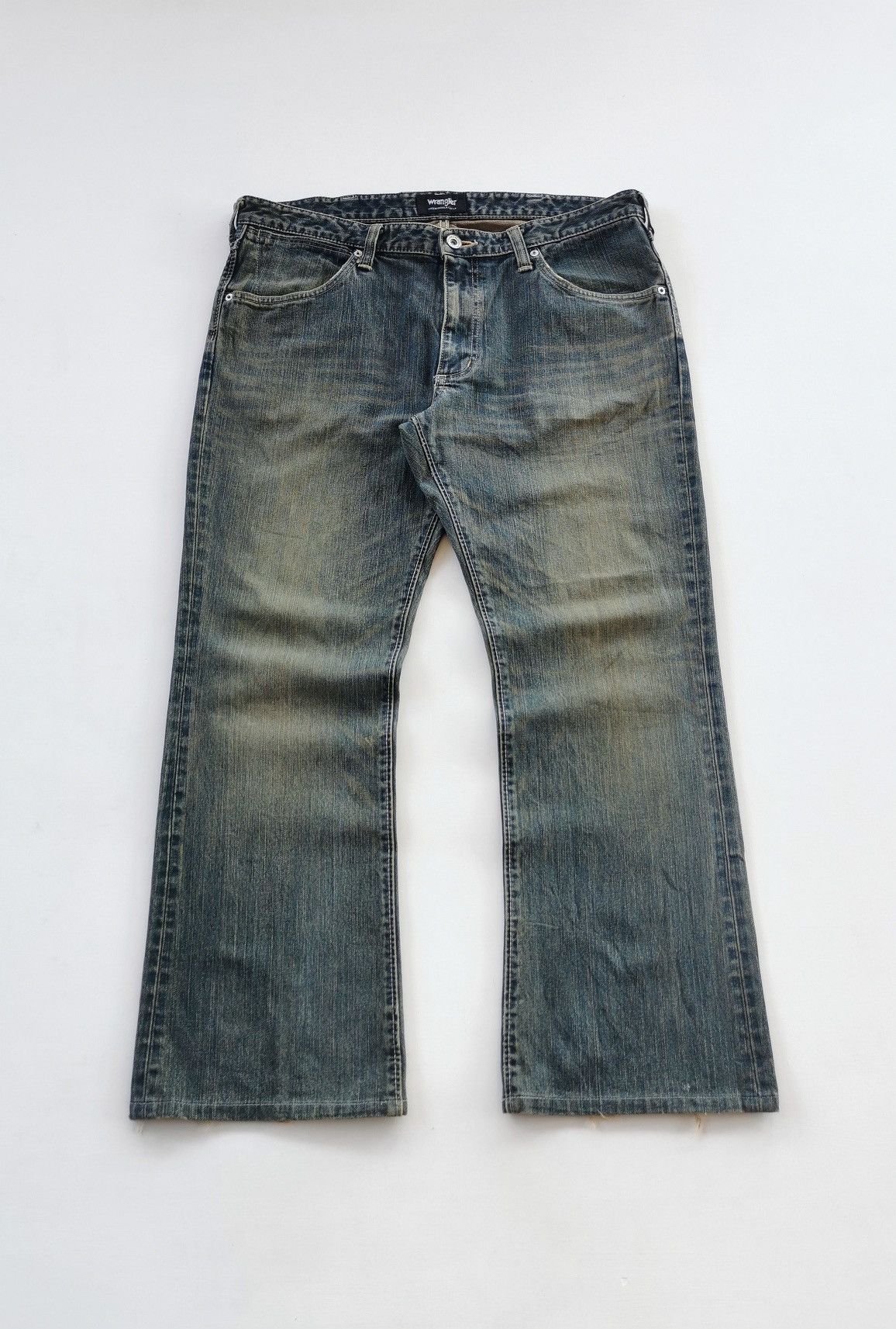 Vintage Vintage Wrangler Bootcut Denim Jeans Size US 36 / EU 52 - 2 Thumbnail