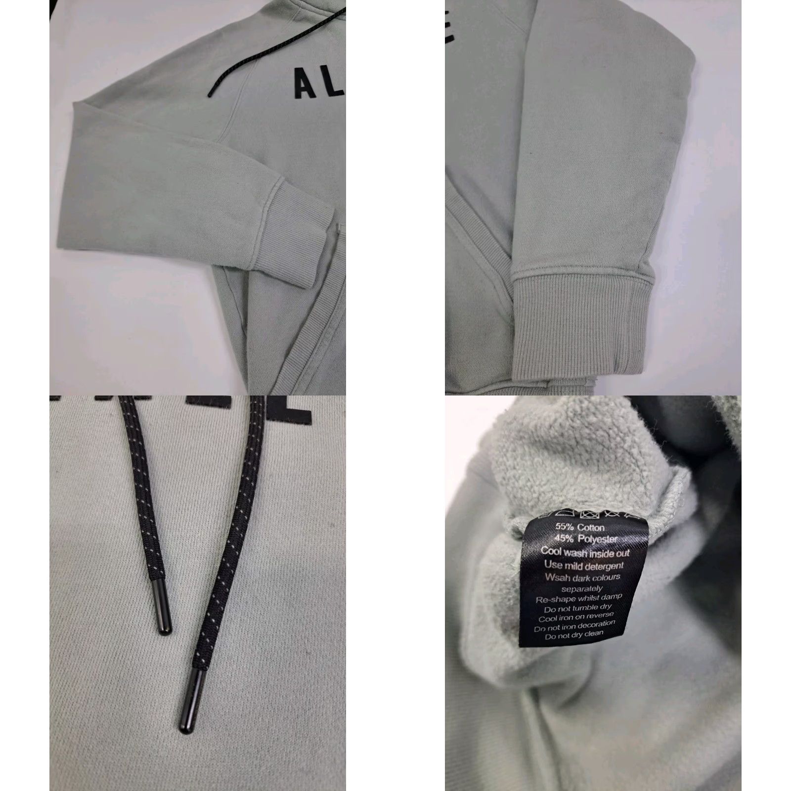 Vintage ALPHALETE Men’s Hoodie Long Sleeve Gray Small Crew Neck Pullover with Pockets Logo Sports All Seasons Regular Fit Size US S / EU 44-46 / 1 - 8 Thumbnail