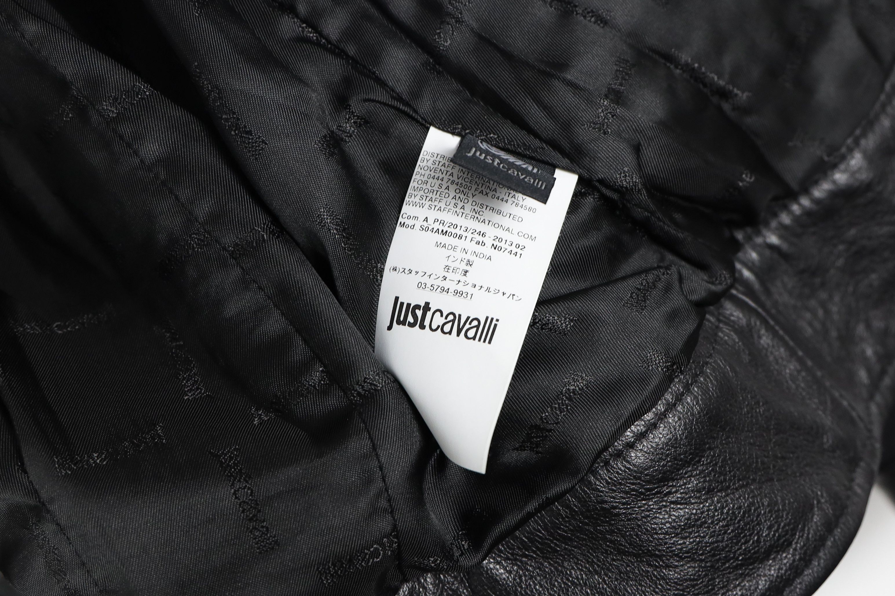 Just Cavalli Just Cavalli Roberto Embellished Biker Leather Jacket Size XS / US 0-2 / IT 36-38 - 8 Thumbnail