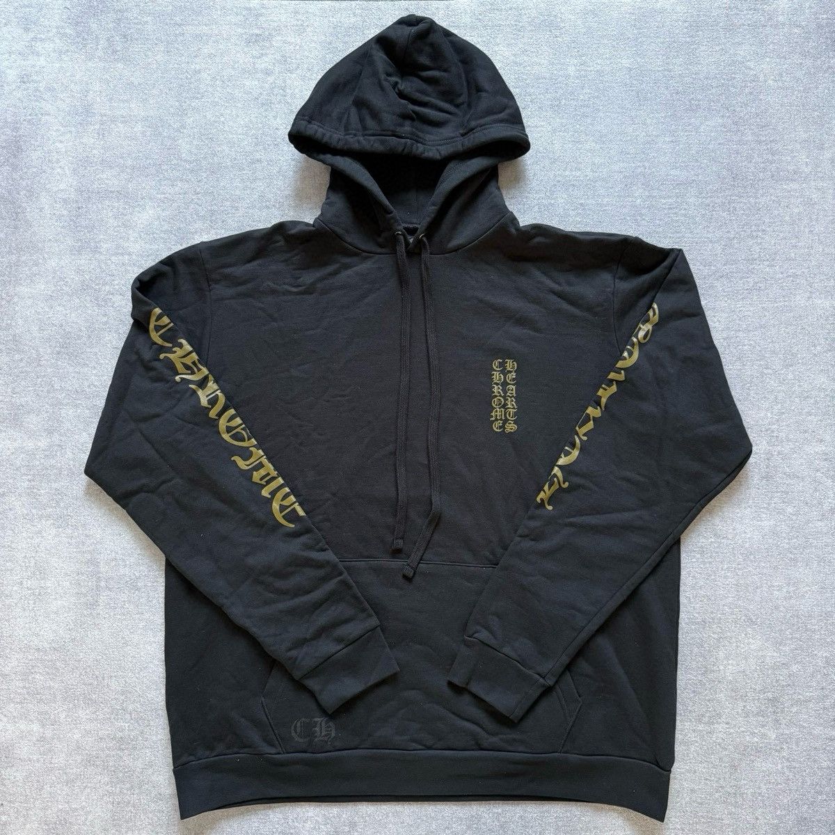 Chrome Hearts Chrome Hearts Black& Gold Glitter Script Hoodie Size US S / EU 44-46 / 1 - 1 Thumbnail