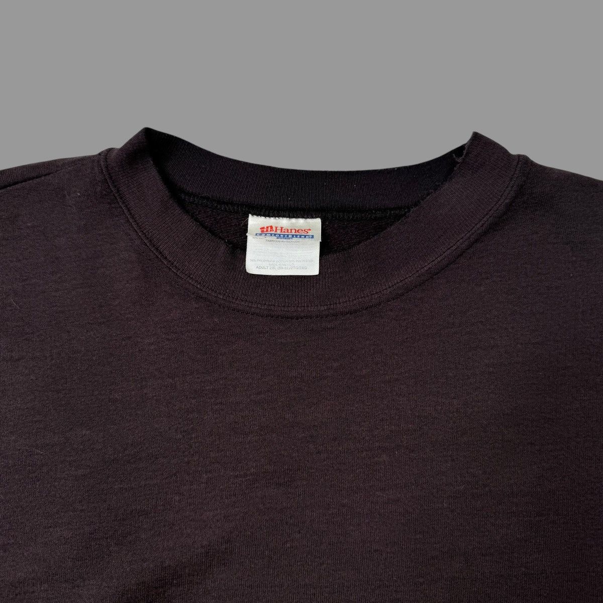Hanes × Vintage Vintage faded black Hanes sweatshirt Size US XXL / EU 58 / 5 - 3 Thumbnail