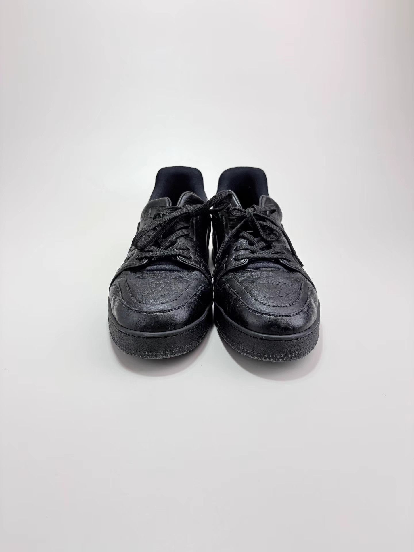 Louis Vuitton LOUIS VUITTON Trainer Black Samurai Embossed Skate Shoes K1 Size US 10 / EU 43 - 2 Thumbnail
