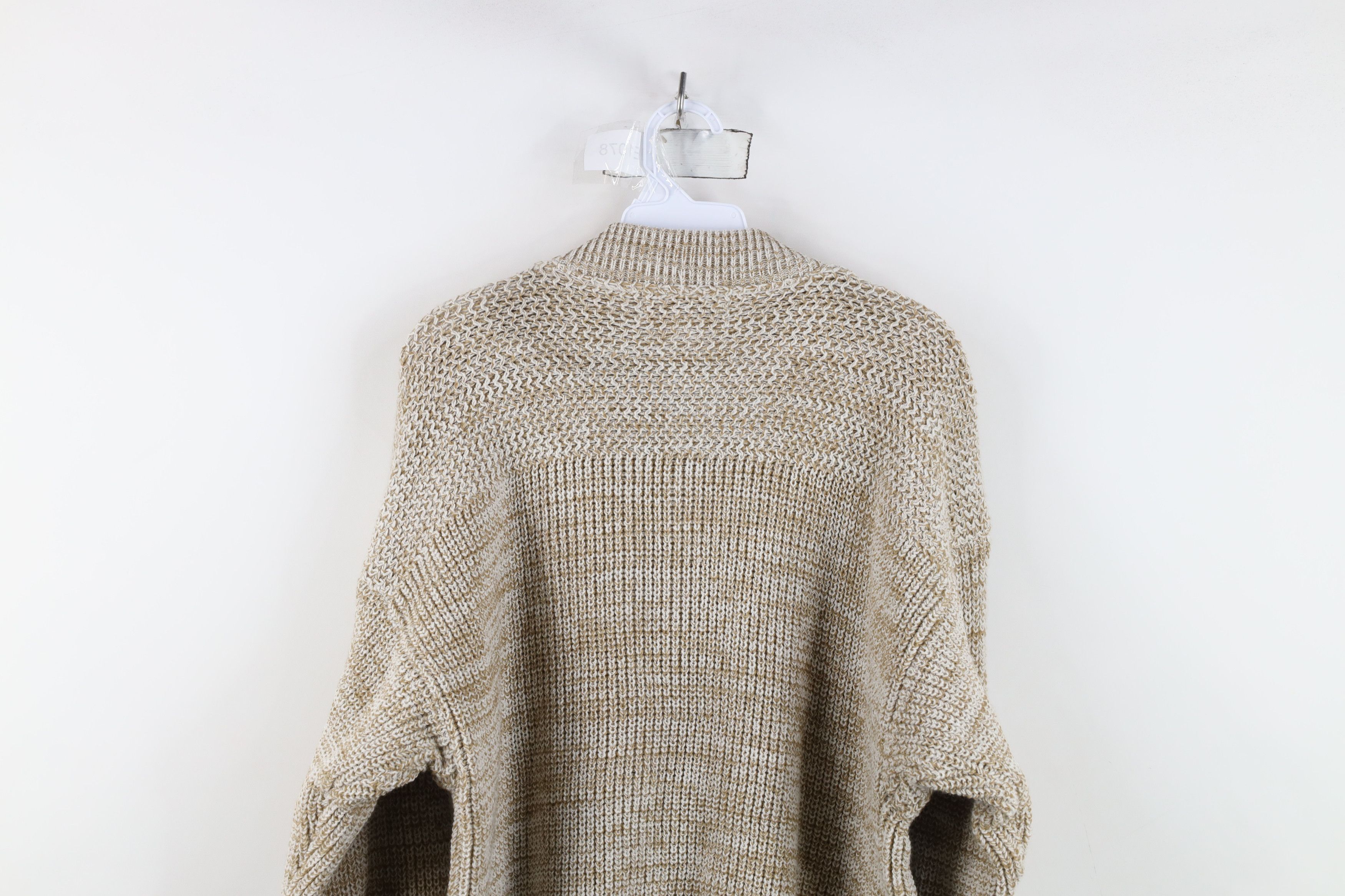 Vintage Vintage 70s Streetwear Chunky Ribbed Knit Henley Sweater Size US XL / EU 56 / 4 - 10 Thumbnail