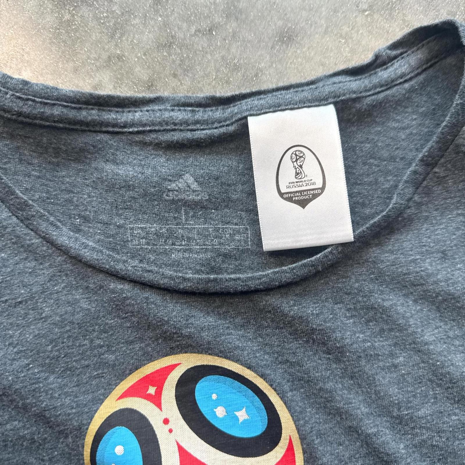 Adidas Grey Adidas Womens Russia 2018 World Cup Tee Size US L / EU 52-54 / 3 - 4 Thumbnail
