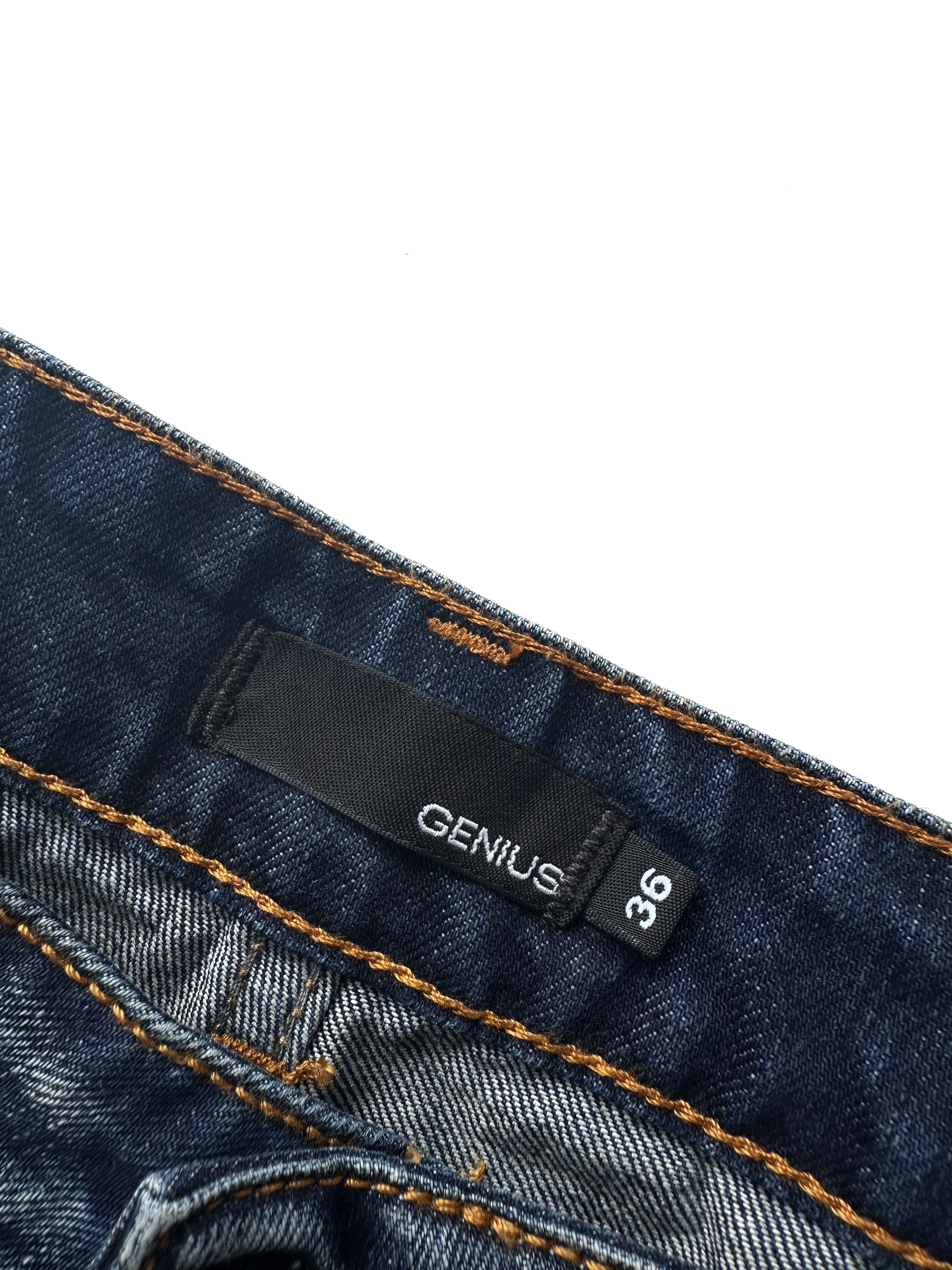 Designer Genius crashed denim denim jeans Size US 36 / EU 52 - 4 Thumbnail