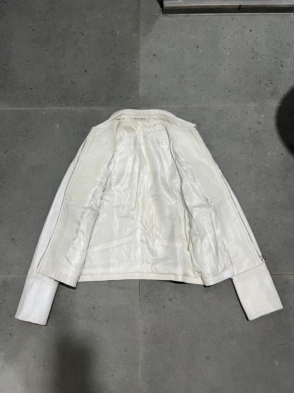 Miu Miu Miu Miu Leather Cafe Racer Jacket Size S / US 4 / IT 40 - 8 Thumbnail