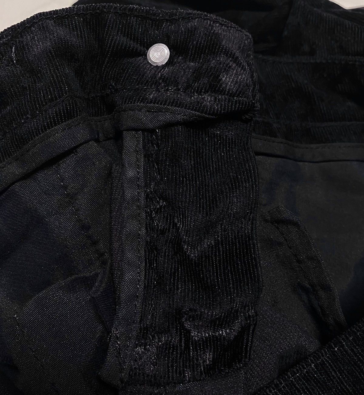 Dolce & Gabbana Women's Vintage D&G Black Corduroy Pattern Trousers Velvet Size 26" / US 2 / IT 38 - 19 Thumbnail