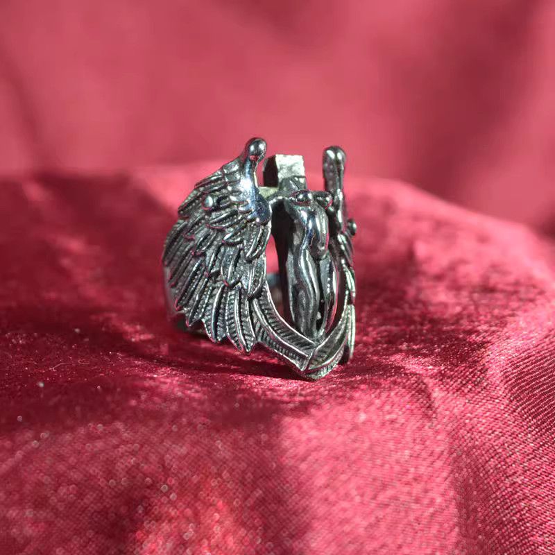 Jewelry Dark Jewelry Rings Open Size Chrome Ring (Size 7-13) Size ONE SIZE - 1 Thumbnail