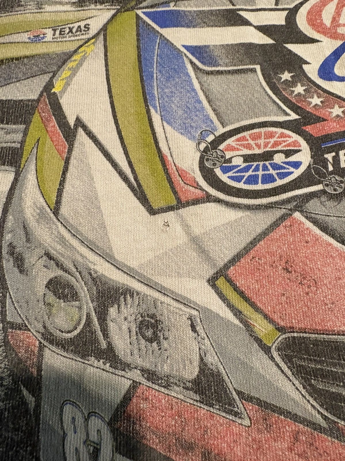 NASCAR Vintage Split Nascar/Red Tee Size US L / EU 52-54 / 3 - 5 Thumbnail