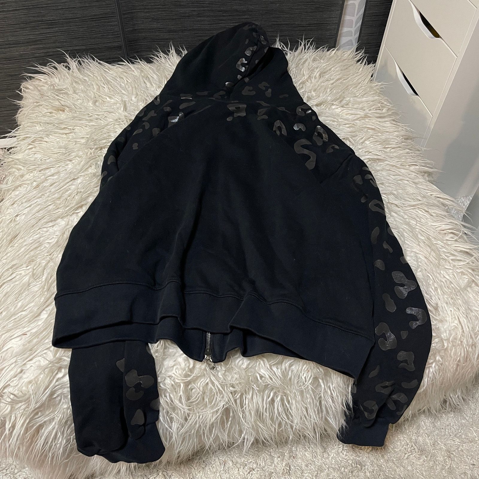 Japanese Brand Leopard Cheetah Print Zip Up Hoodie Jeremy Scott x Adidas Size US M / EU 48-50 / 2 - 6 Thumbnail