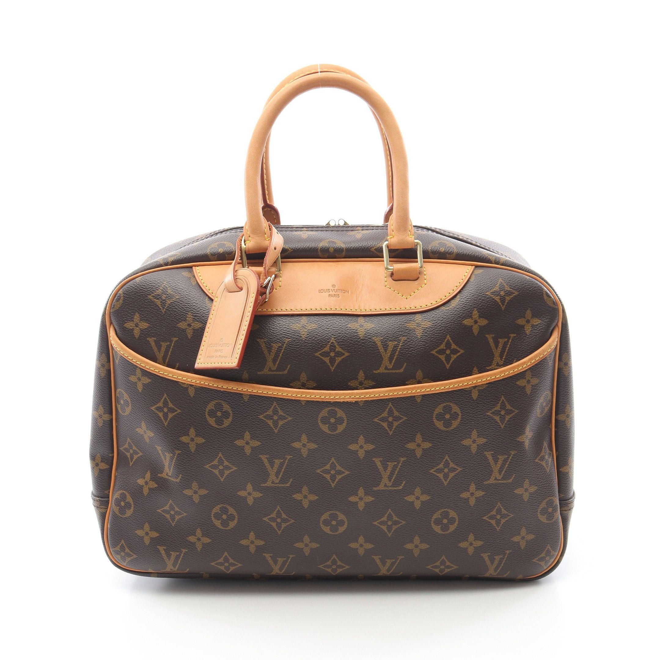 Louis Vuitton Louis Vuitton Deauville Bowling Vanity Monogram Handbag Leather Brown Size ONE SIZE - 1 Thumbnail