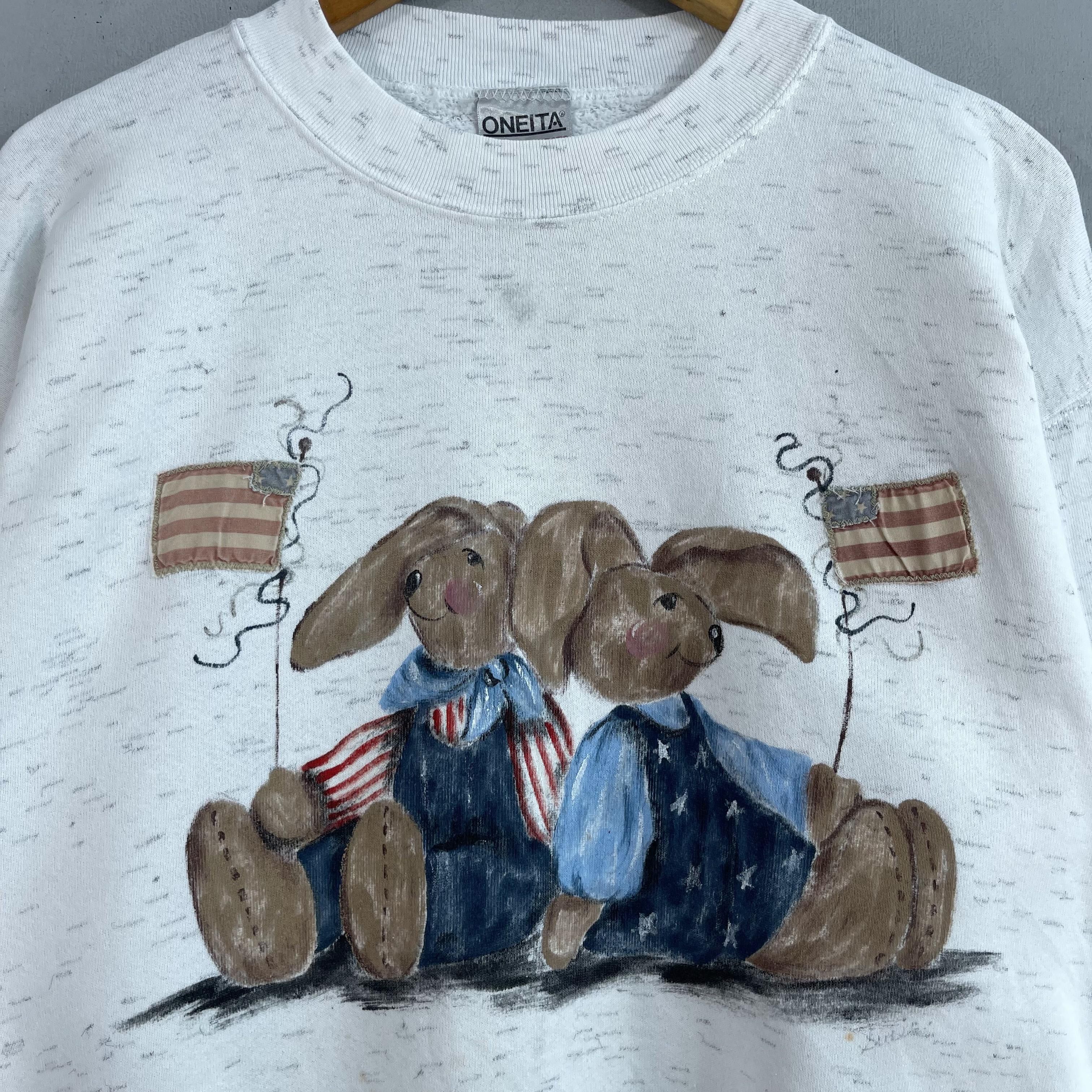 Vintage Vintage United States National Flag Mascot Sweatshirt Size US L / EU 52-54 / 3 - 2 Thumbnail