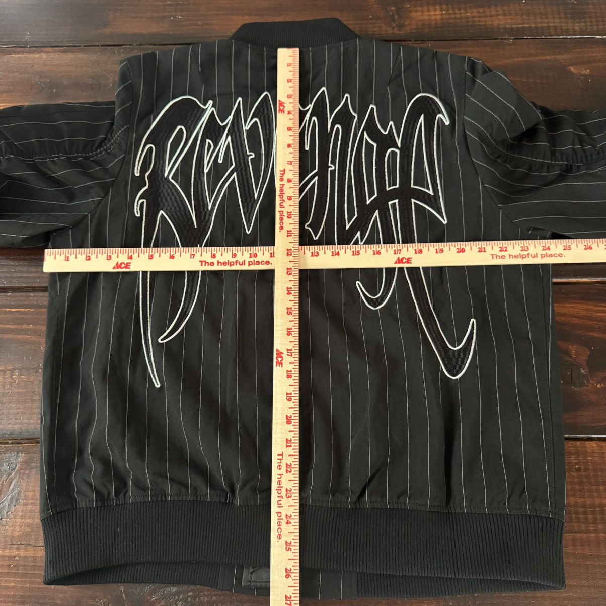 Revenge Revenge Embroidered Pinstripe Bomber Jacket Size US M / EU 48-50 / 2 - 13 Thumbnail