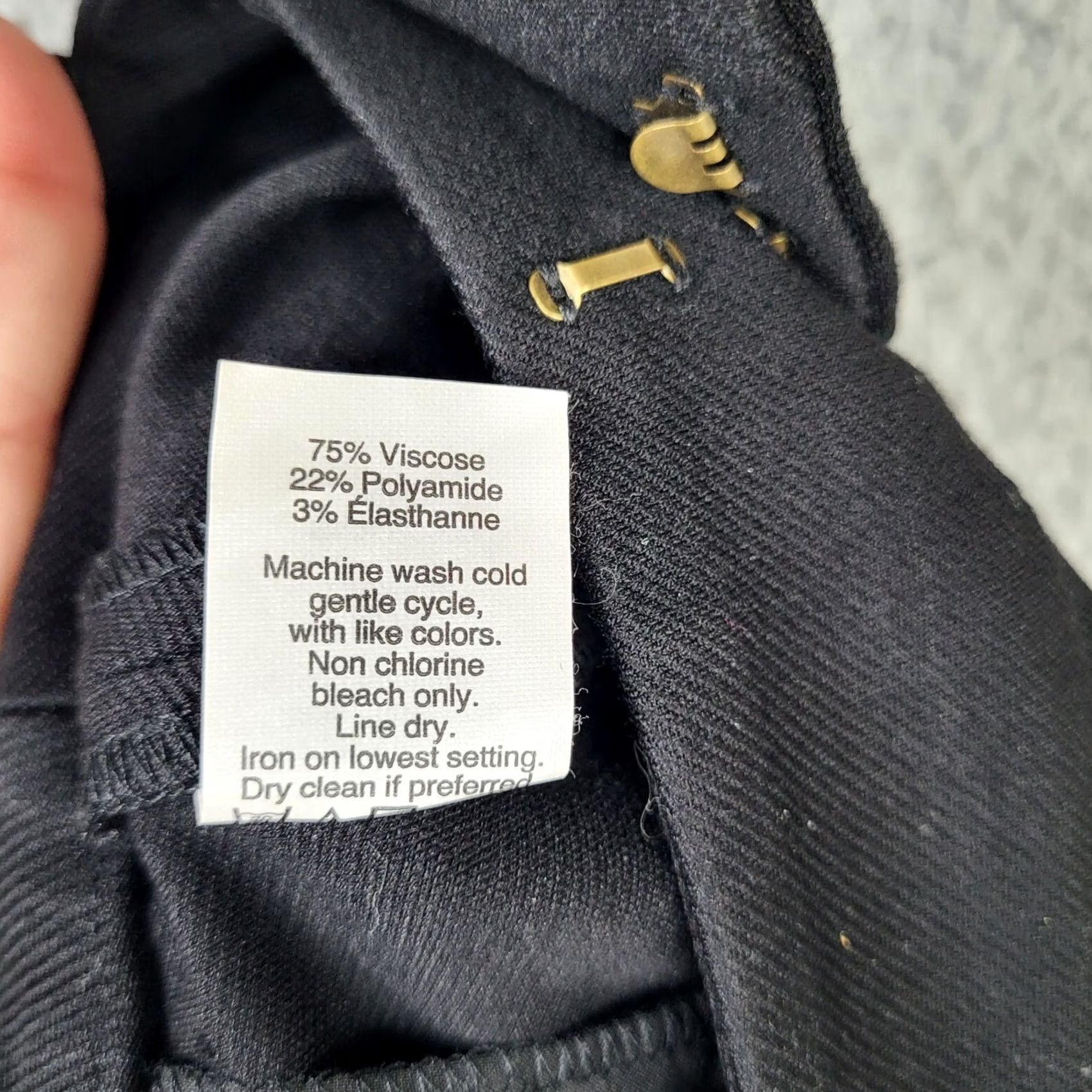 Madewell Madewell Pants Women Black Mid-rise Casual Size 4 Regular Slim? (remove extra) Size 27" / US 4 / IT 40 - 6 Thumbnail