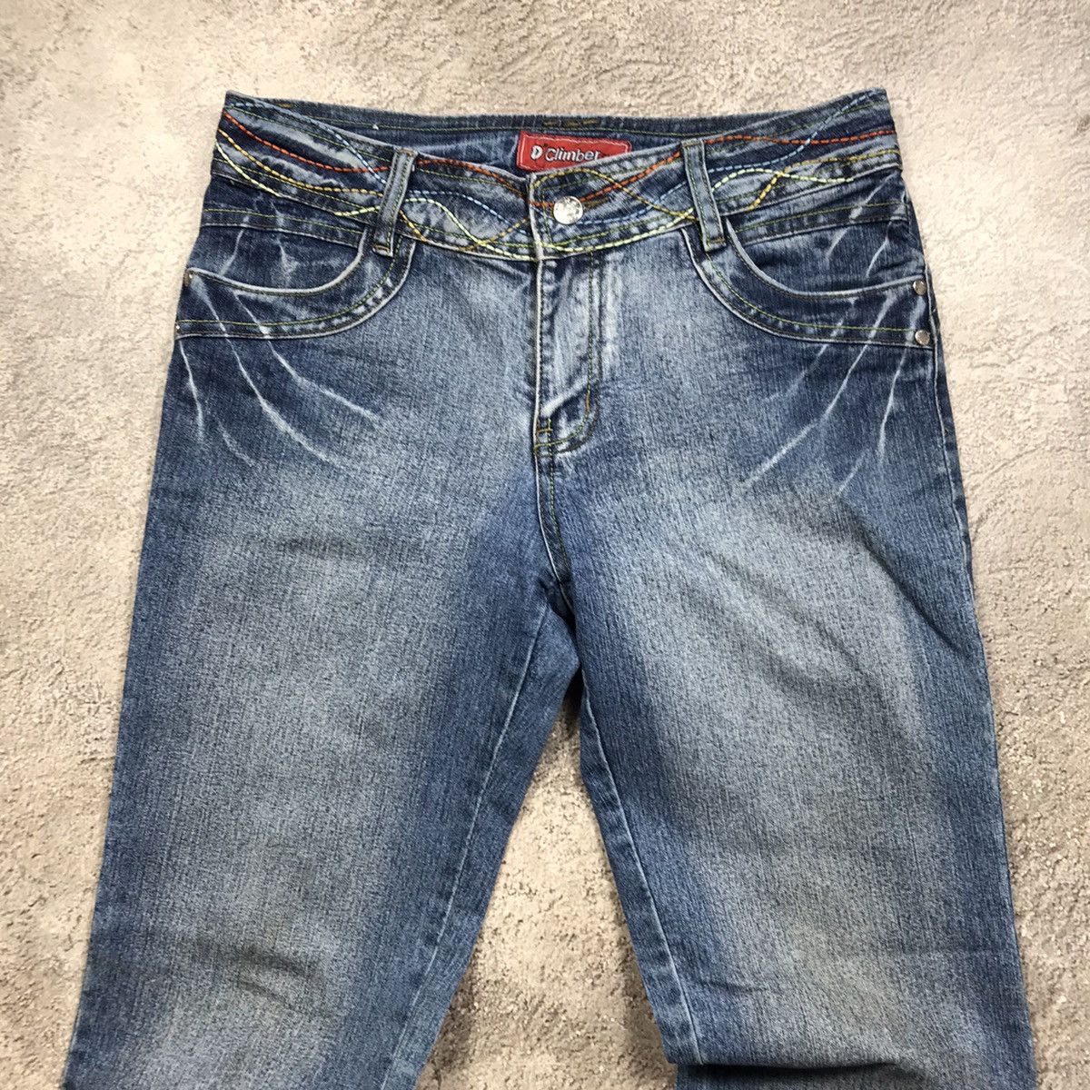 Vintage Vintage 90s Distressed Baggy Jeans Grunge Thrashed Skate 29 Size 29" - 2 Thumbnail