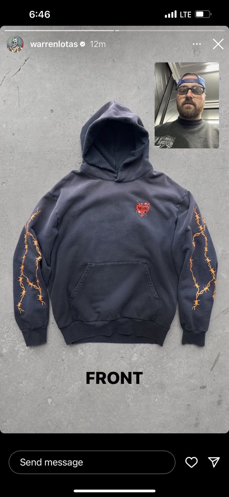 Warren Lotas Warren Lotas “Hard Love” Hoodie – Private Release Size US XL / EU 56 / 4 - 13 Thumbnail