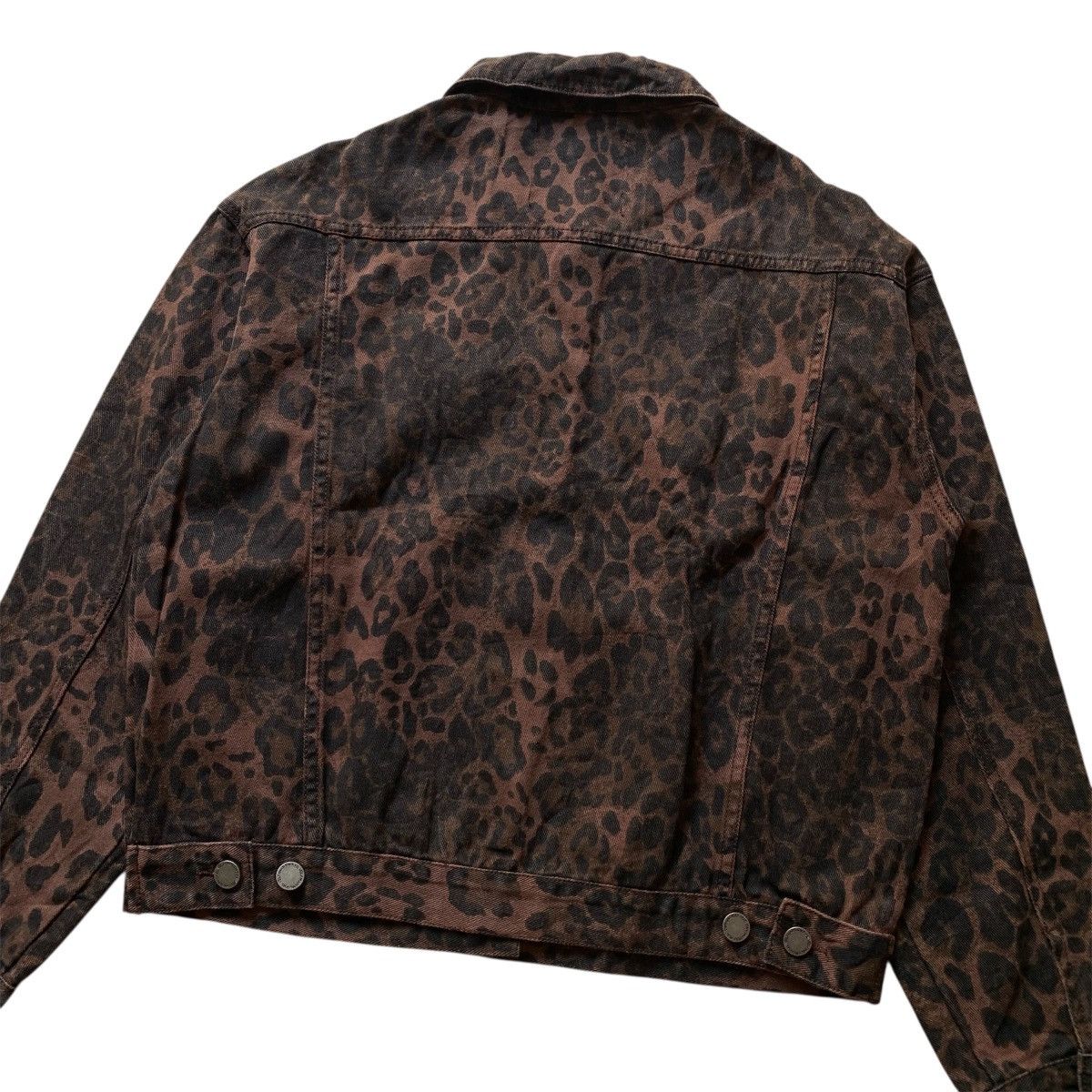Japanese Brand Im Velly Leopard Denim Jacket Trucker Jeans Size US L / EU 52-54 / 3 - 7 Thumbnail