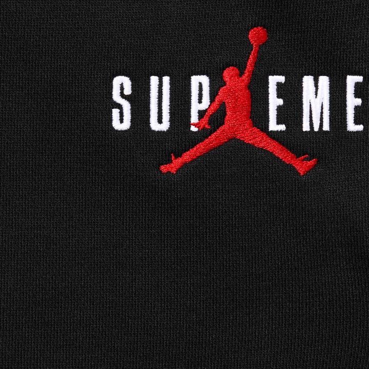 Jordan Brand × Supreme FW24 Supreme x Jordan Sweatpants (Black) LARGE Size US 32 / EU 48 - 4 Thumbnail