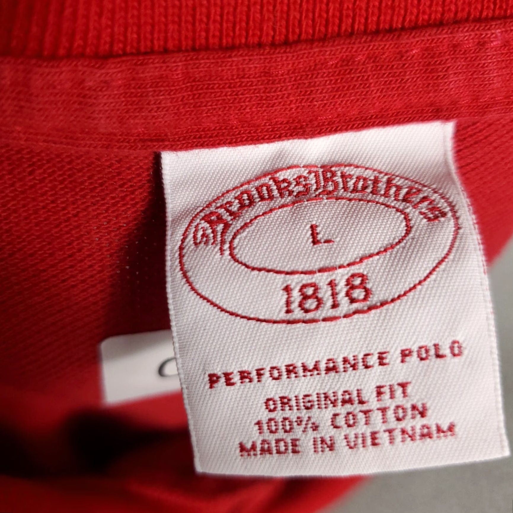 Brooks Brothers Brooks Brothers Polo Shirt Men's Large Red Casual Short Sleeve Activewear Size US L / EU 52-54 / 3 - 7 Thumbnail