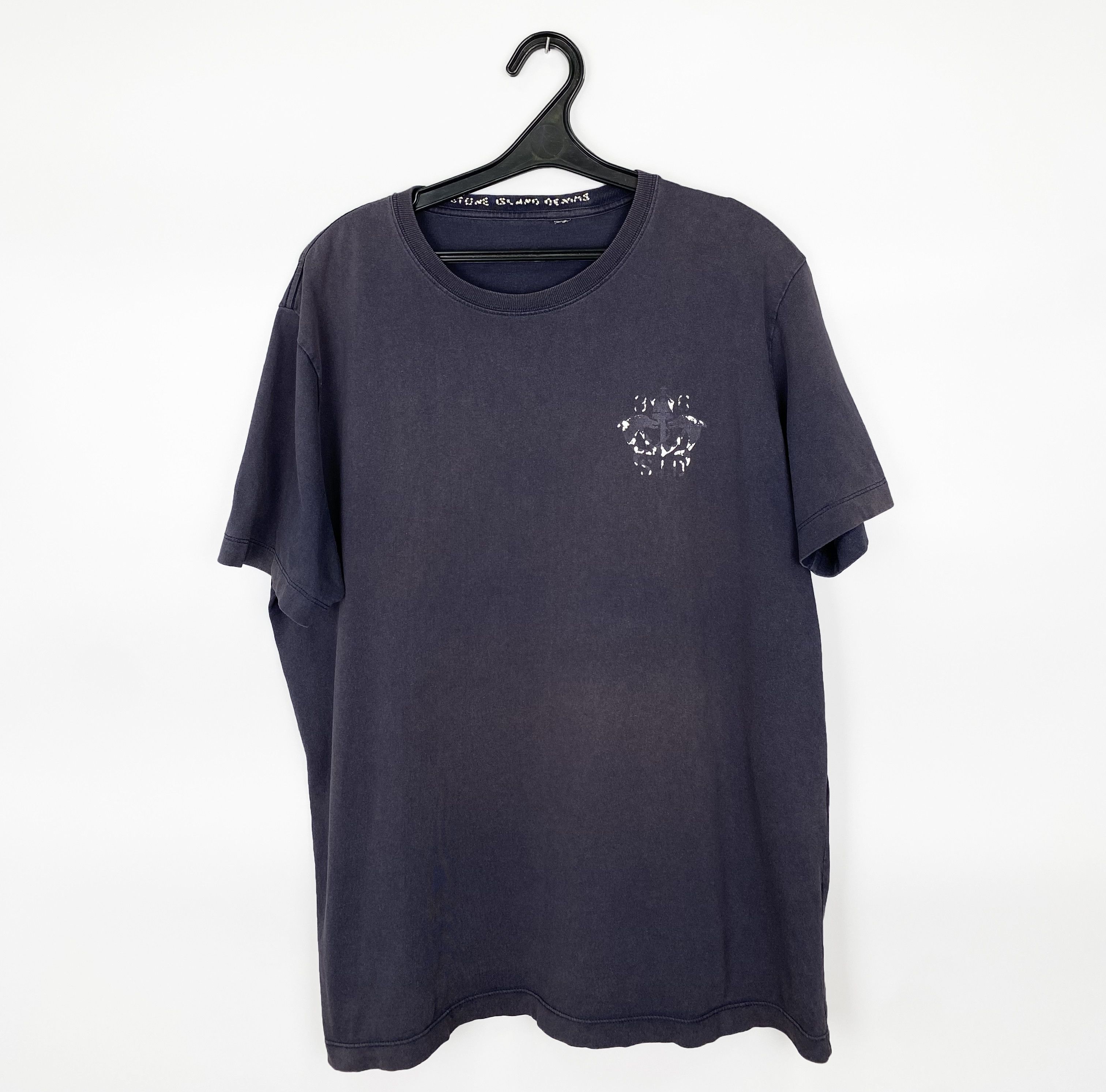Stone Island Vintage STONE ISLAND Denim T-Shirt Size US L / EU 52-54 / 3 - 3 Thumbnail